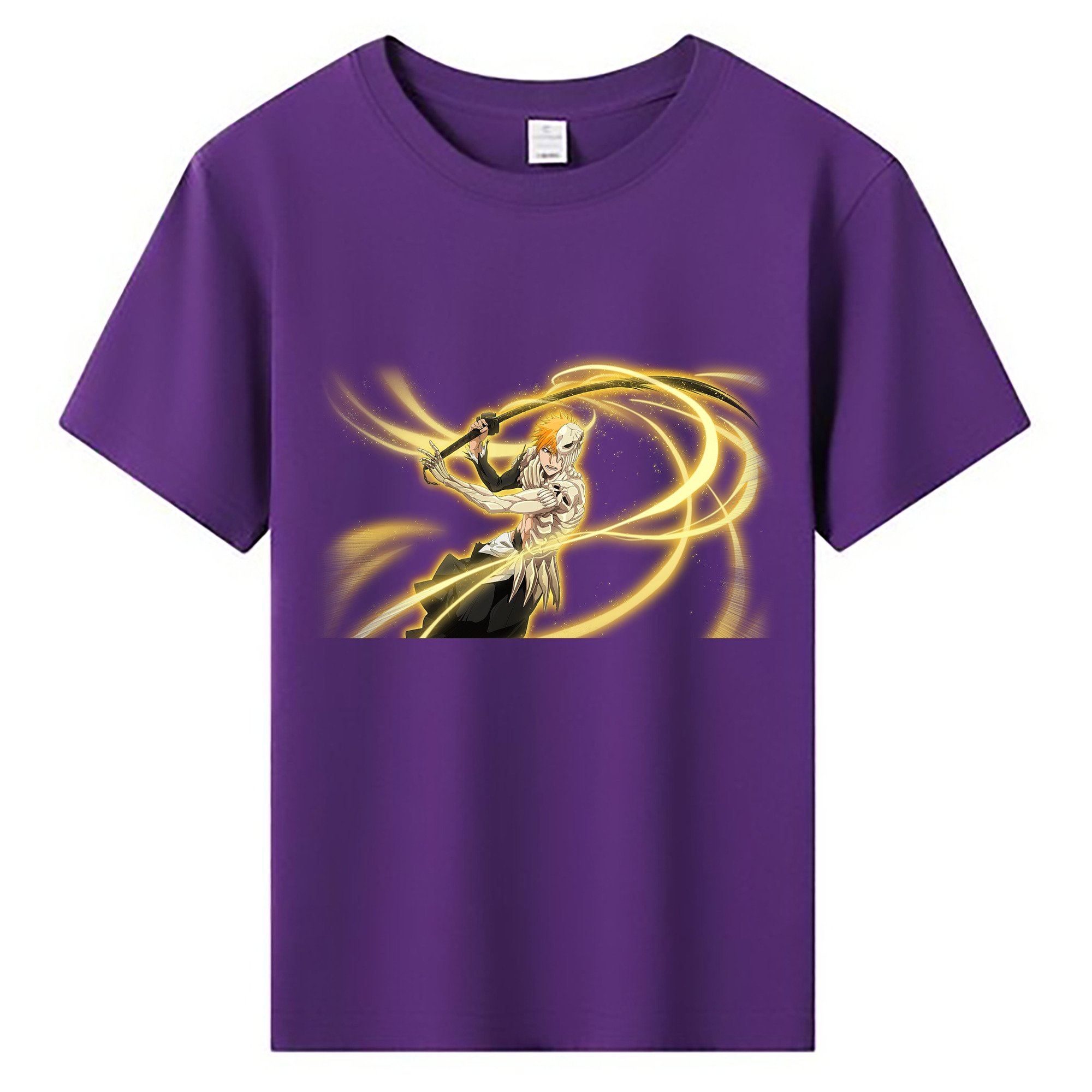 （画像用） ブリーチ 黒崎一護（くろさき いちご）BLEACH Kurosaki Ichigo 綿100％キッズTシャツ（フロントプリント）