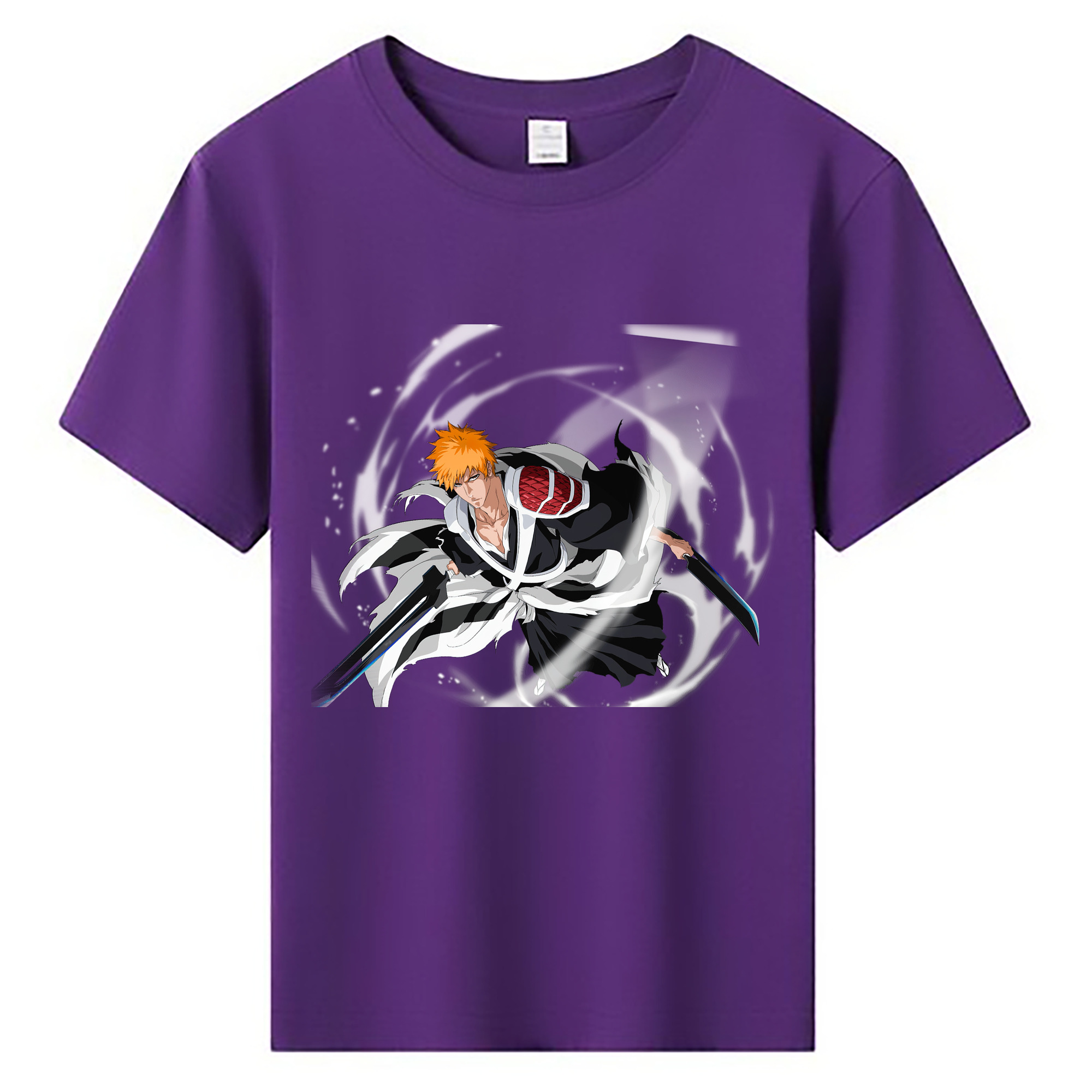 （画像用） ブリーチ 黒崎一護（くろさき いちご）BLEACH Kurosaki Ichigo 綿100％キッズTシャツ（フロントプリント）