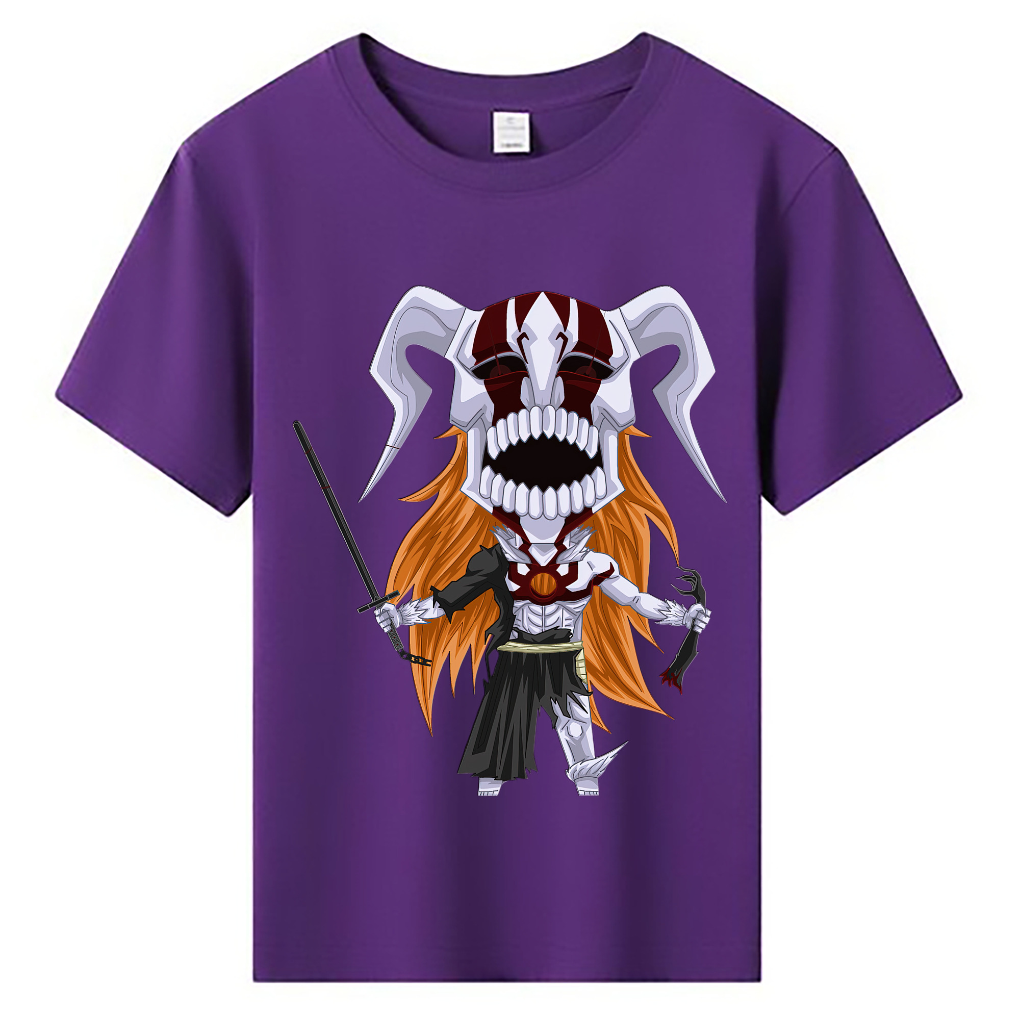 （画像用） ブリーチ 黒崎一護（くろさき いちご）BLEACH Kurosaki Ichigo 綿100％キッズTシャツ（フロントプリント）