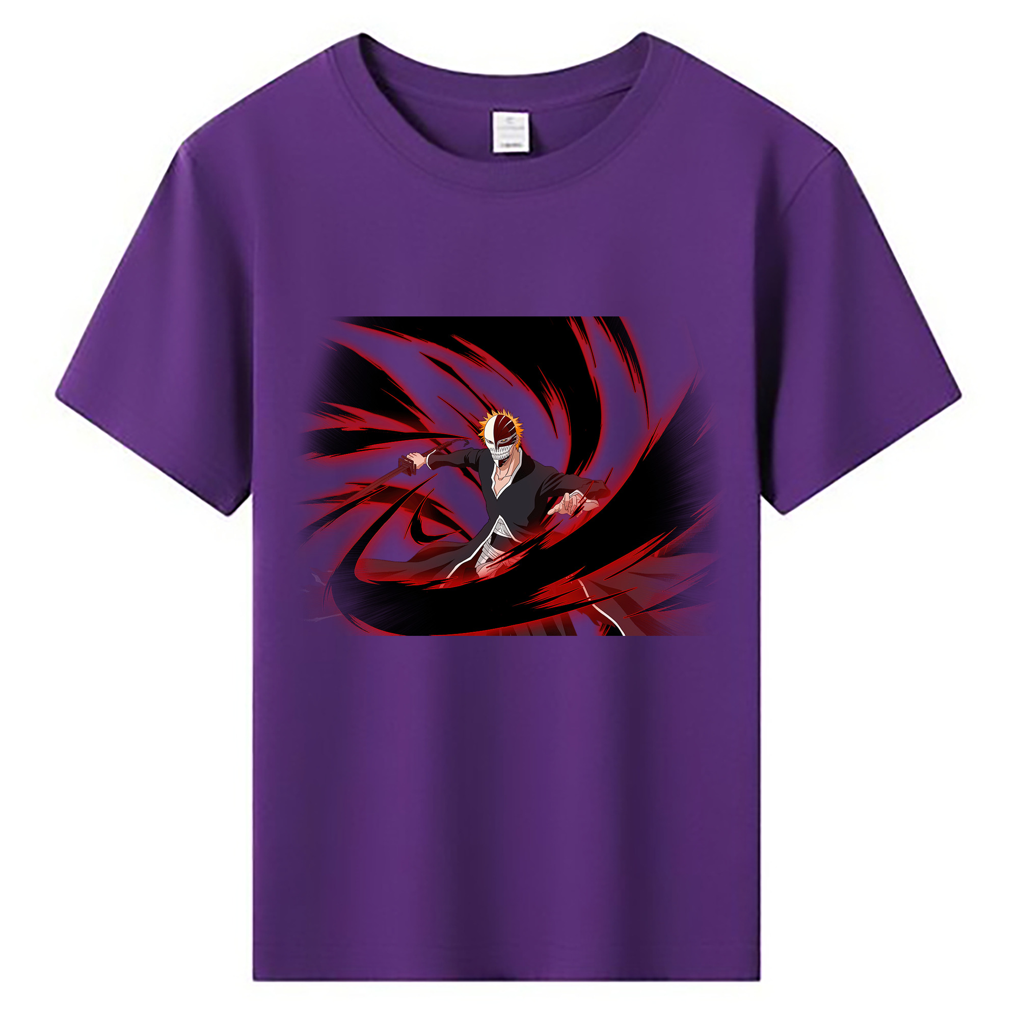 （画像用） ブリーチ 黒崎一護（くろさき いちご）BLEACH Kurosaki Ichigo 綿100％キッズTシャツ（フロントプリント）