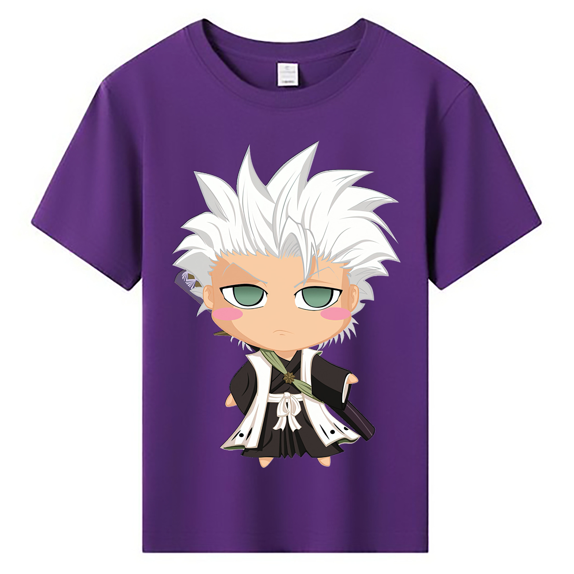 （画像用） ブリーチ 日番谷冬獅郎（ひつがや とうしろう） BLEACH Hitsugaya Toushirou 綿100％キッズTシャツ（フロントプリント）