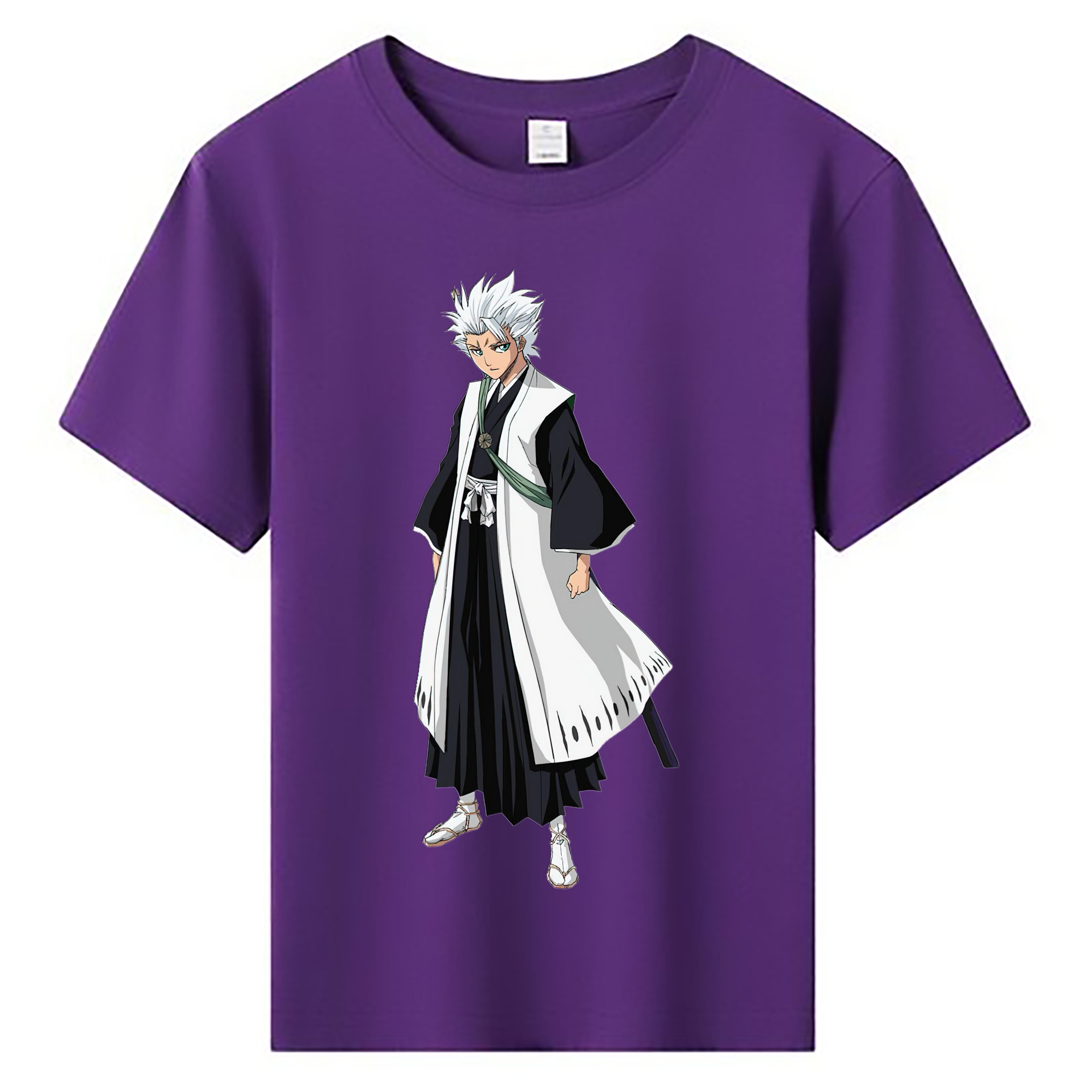 （画像用） ブリーチ 日番谷冬獅郎（ひつがや とうしろう） BLEACH Hitsugaya Toushirou 綿100％キッズTシャツ（フロントプリント）