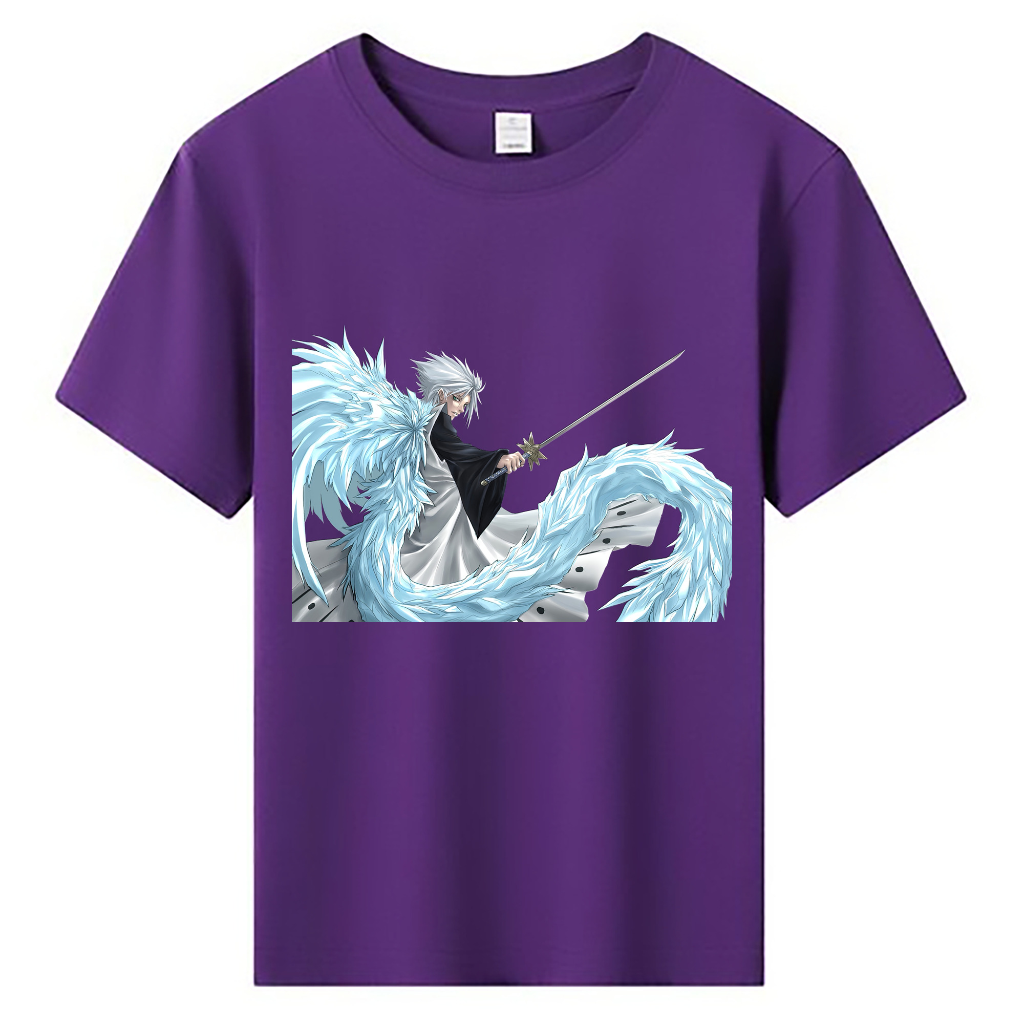 （画像用） ブリーチ 日番谷冬獅郎（ひつがや とうしろう） BLEACH Hitsugaya Toushirou 綿100％キッズTシャツ（フロントプリント）