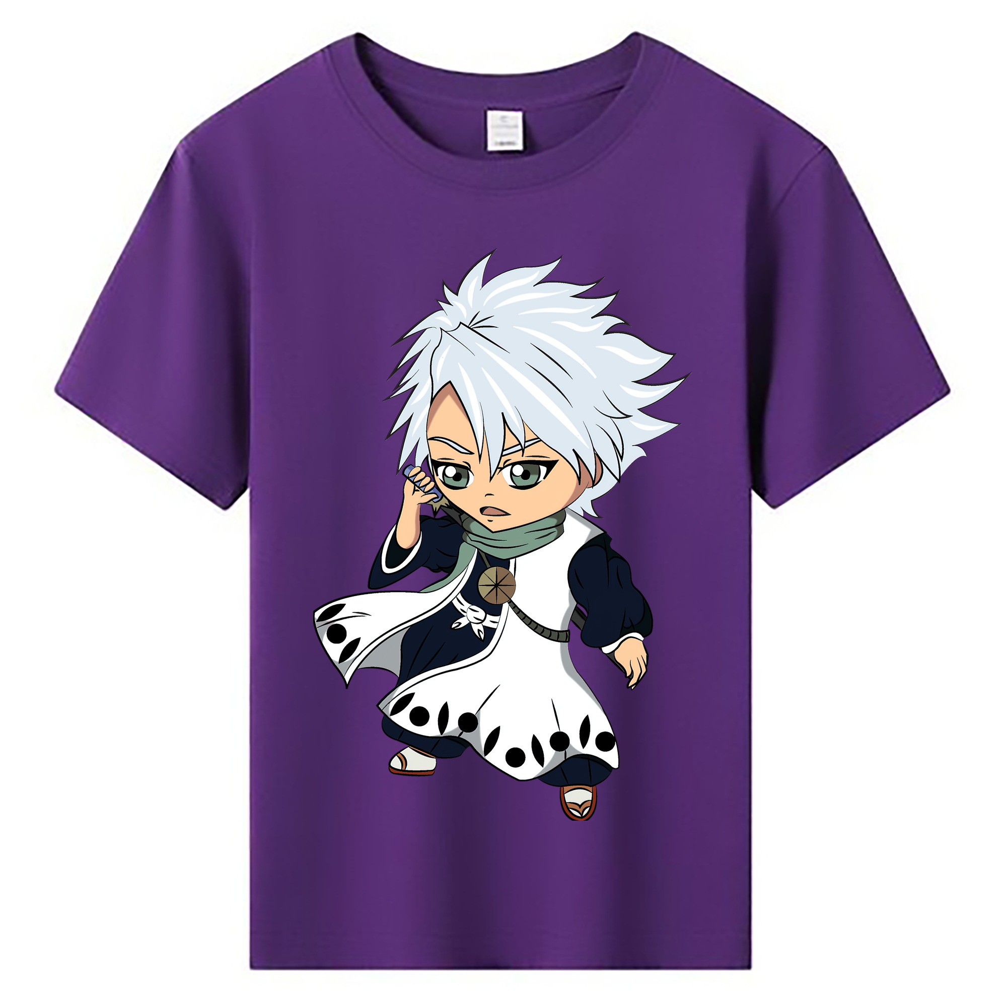 （画像用） ブリーチ 日番谷冬獅郎（ひつがや とうしろう） BLEACH Hitsugaya Toushirou 綿100％キッズTシャツ（フロントプリント）
