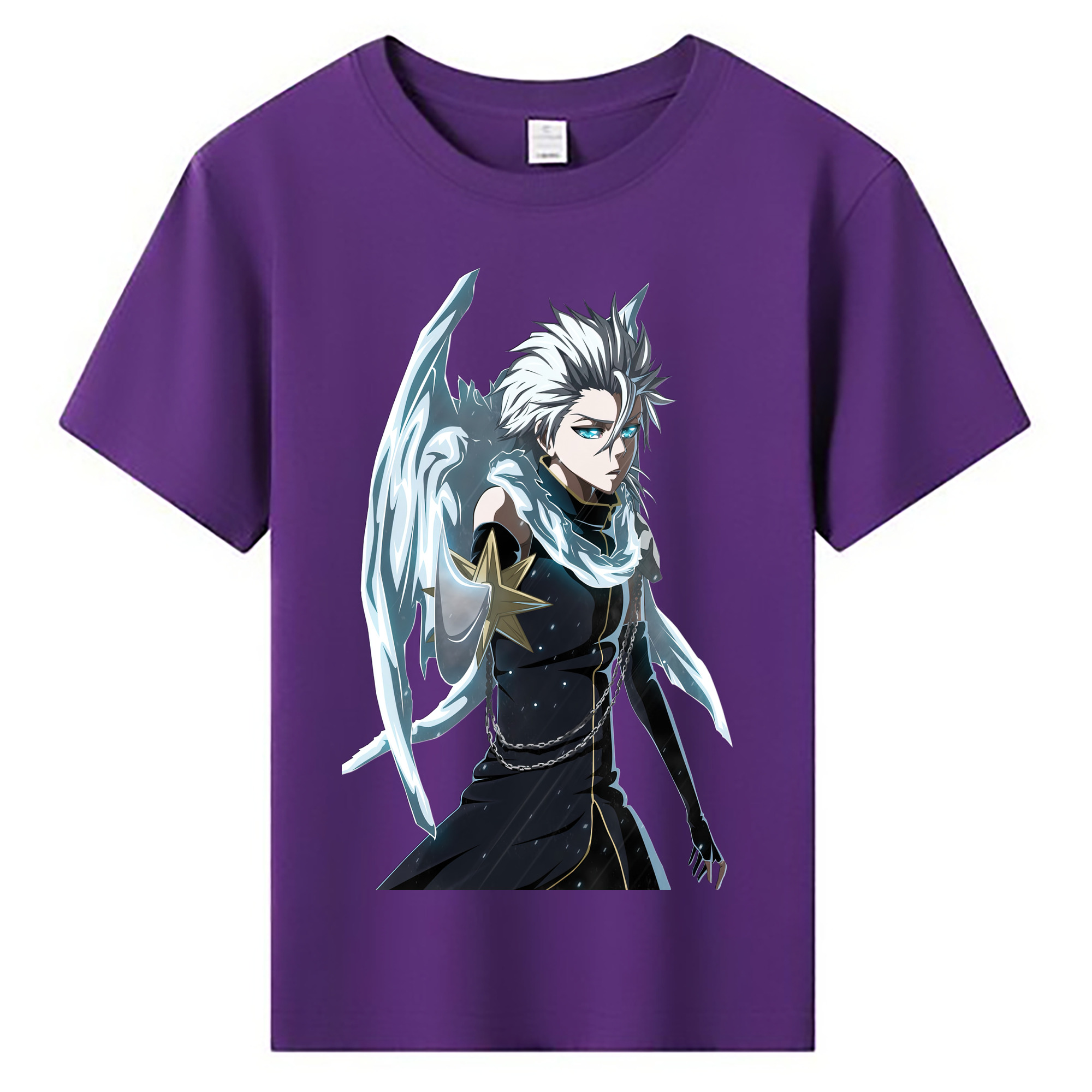 （画像用） ブリーチ 日番谷冬獅郎（ひつがや とうしろう） BLEACH Hitsugaya Toushirou 綿100％キッズTシャツ（フロントプリント）