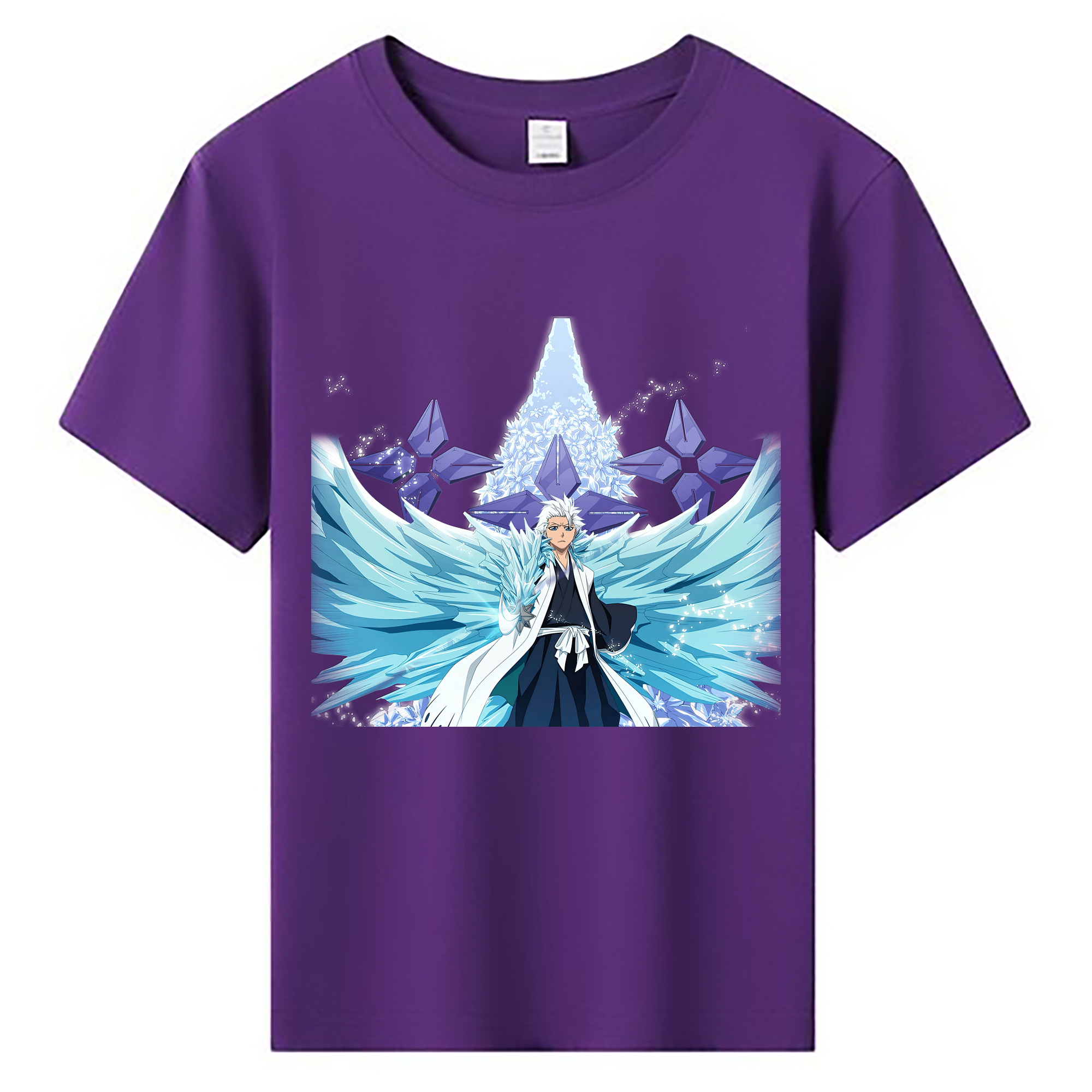 （画像用） ブリーチ 日番谷冬獅郎（ひつがや とうしろう） BLEACH Hitsugaya Toushirou 綿100％キッズTシャツ（フロントプリント）