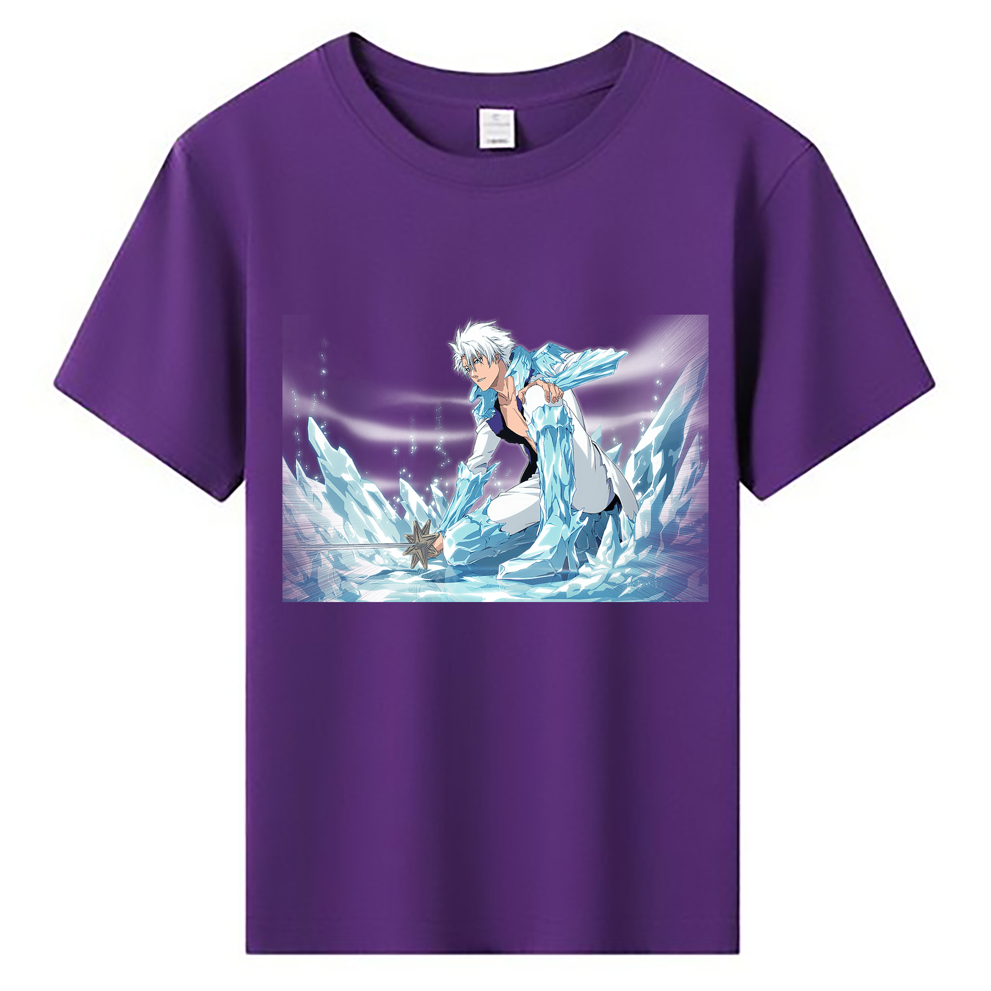 （画像用） ブリーチ 日番谷冬獅郎（ひつがや とうしろう） BLEACH Hitsugaya Toushirou 綿100％キッズTシャツ（フロントプリント）