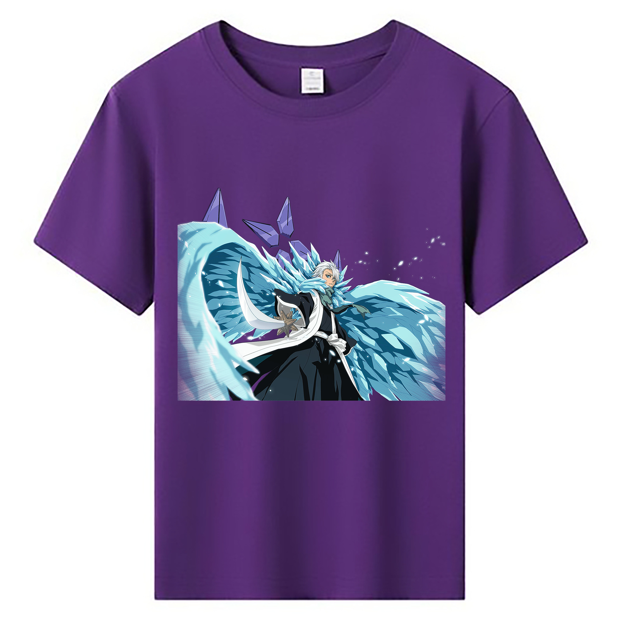 （画像用） ブリーチ 日番谷冬獅郎（ひつがや とうしろう） BLEACH Hitsugaya Toushirou 綿100％キッズTシャツ（フロントプリント）