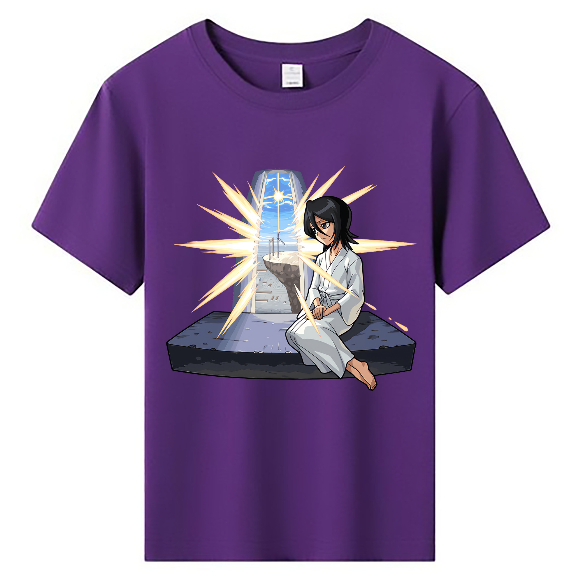 （画像用） ブリーチ 朽木ルキア BLEACH Kuchiki Rukia 綿100％キッズTシャツ（フロントプリント）