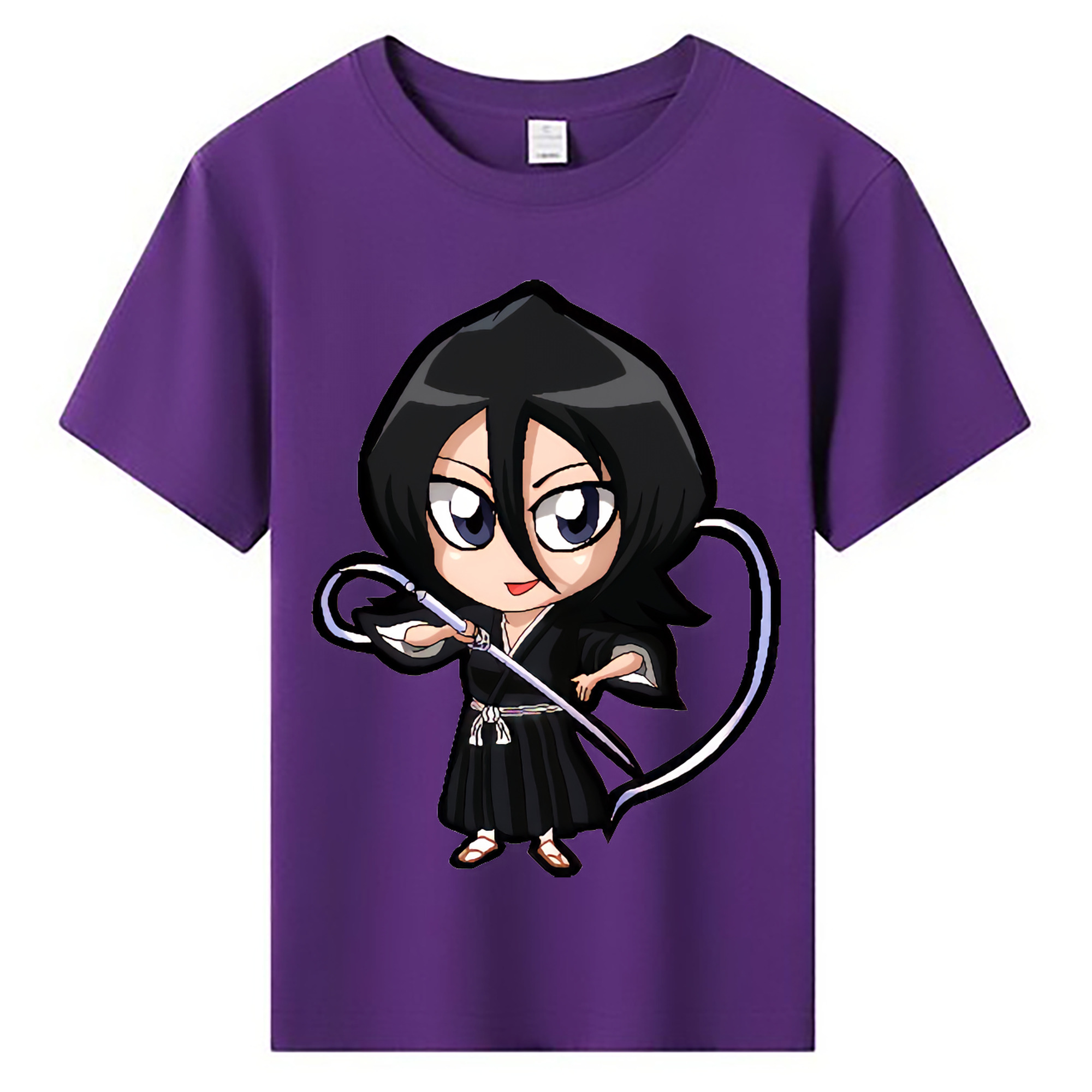 （画像用） ブリーチ 朽木ルキア BLEACH Kuchiki Rukia 綿100％キッズTシャツ（フロントプリント）