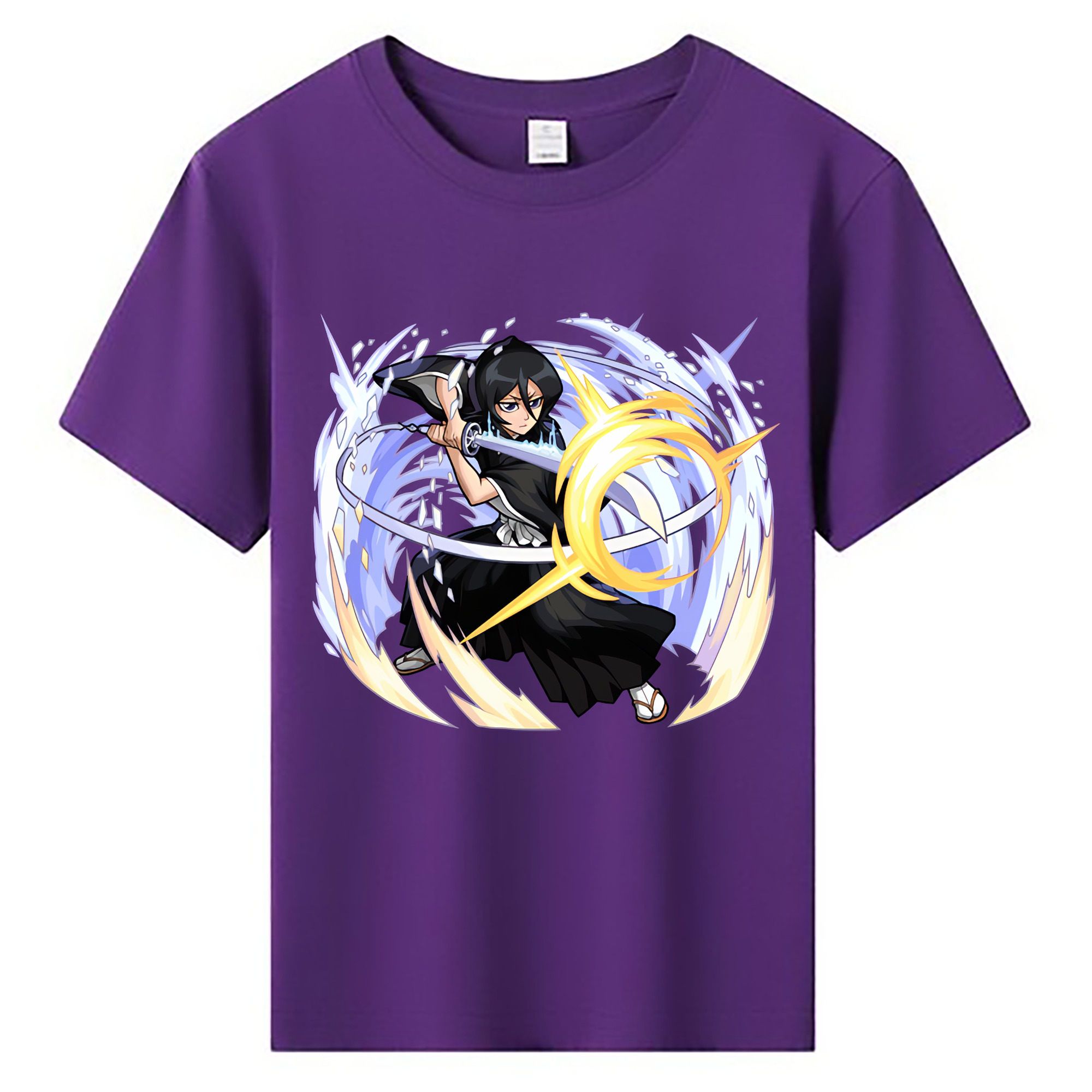 （画像用） ブリーチ 朽木ルキア BLEACH Kuchiki Rukia 綿100％キッズTシャツ（フロントプリント）