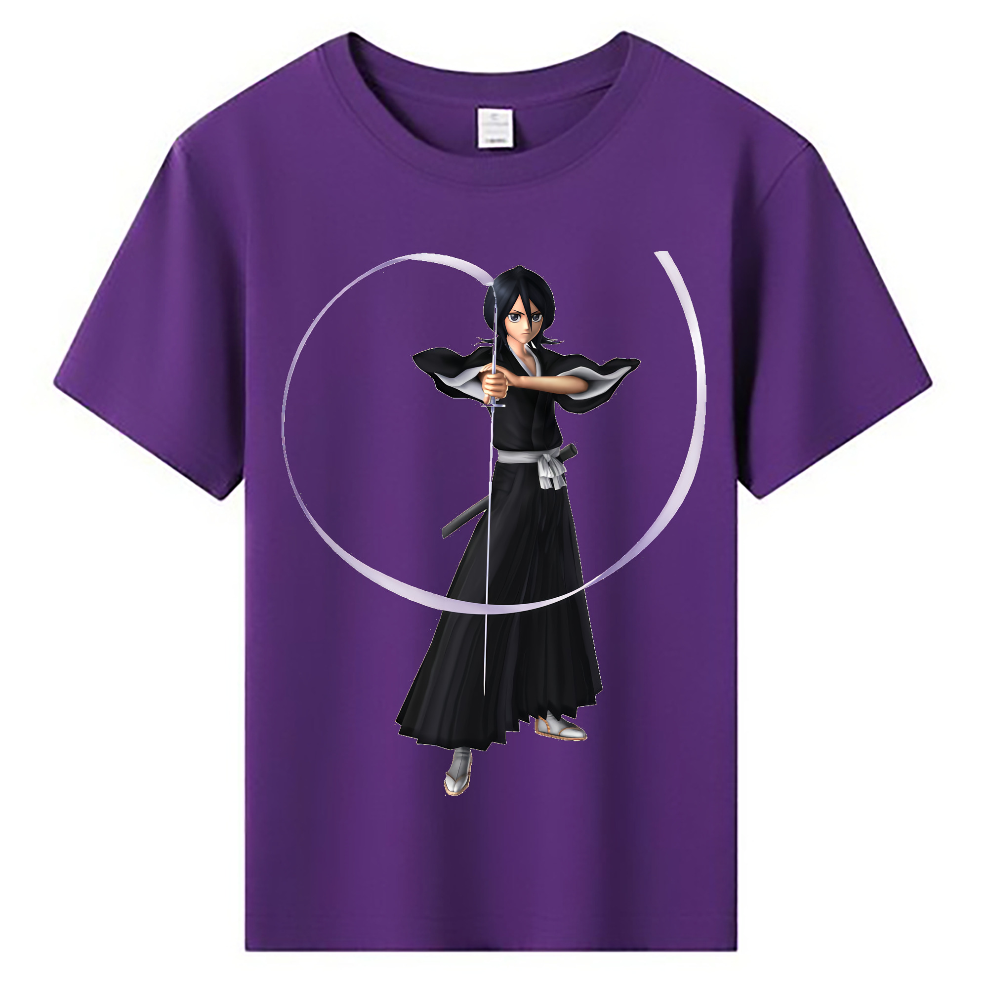 （画像用） ブリーチ 朽木ルキア BLEACH Kuchiki Rukia 綿100％キッズTシャツ（フロントプリント）