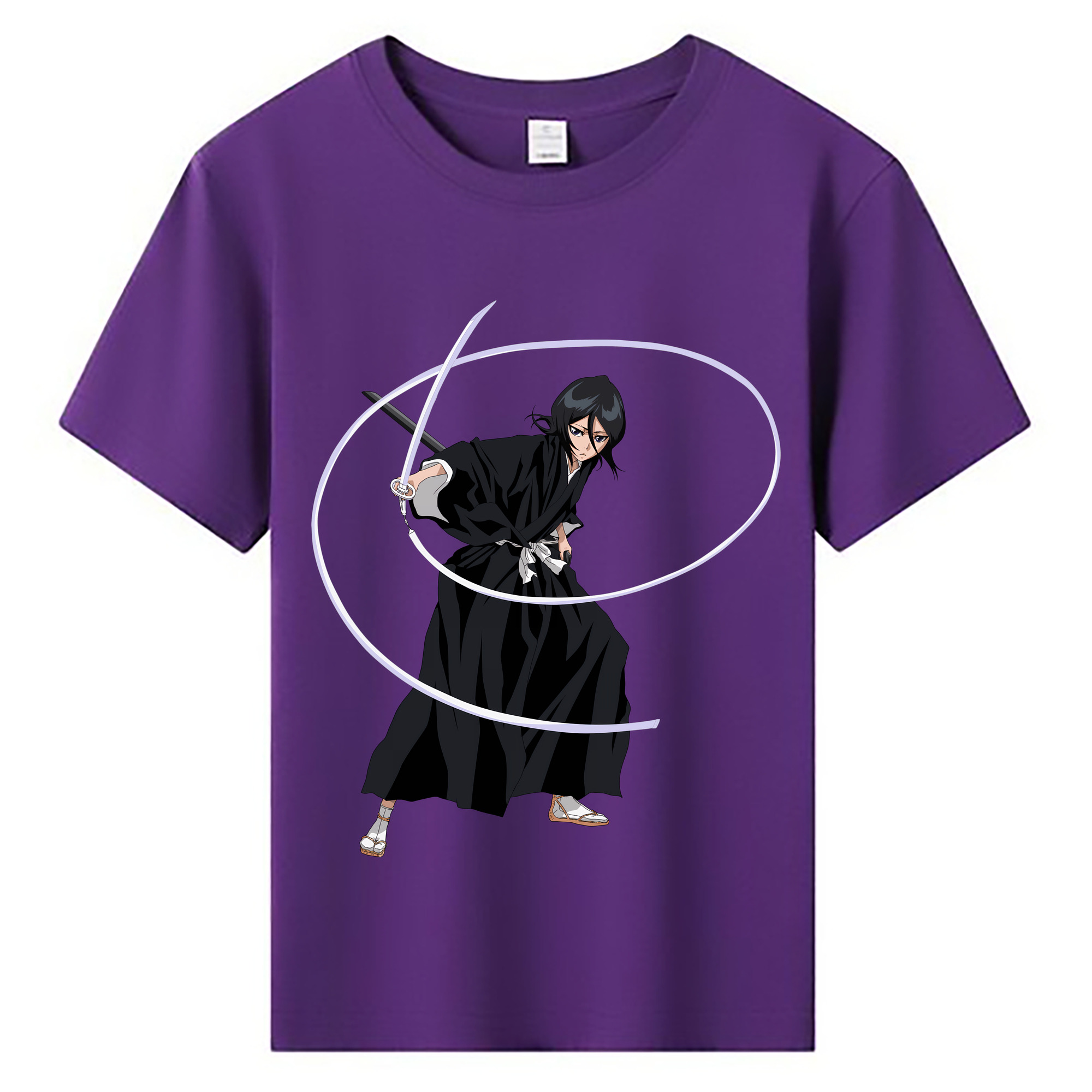 （画像用） ブリーチ 朽木ルキア BLEACH Kuchiki Rukia 綿100％キッズTシャツ（フロントプリント）