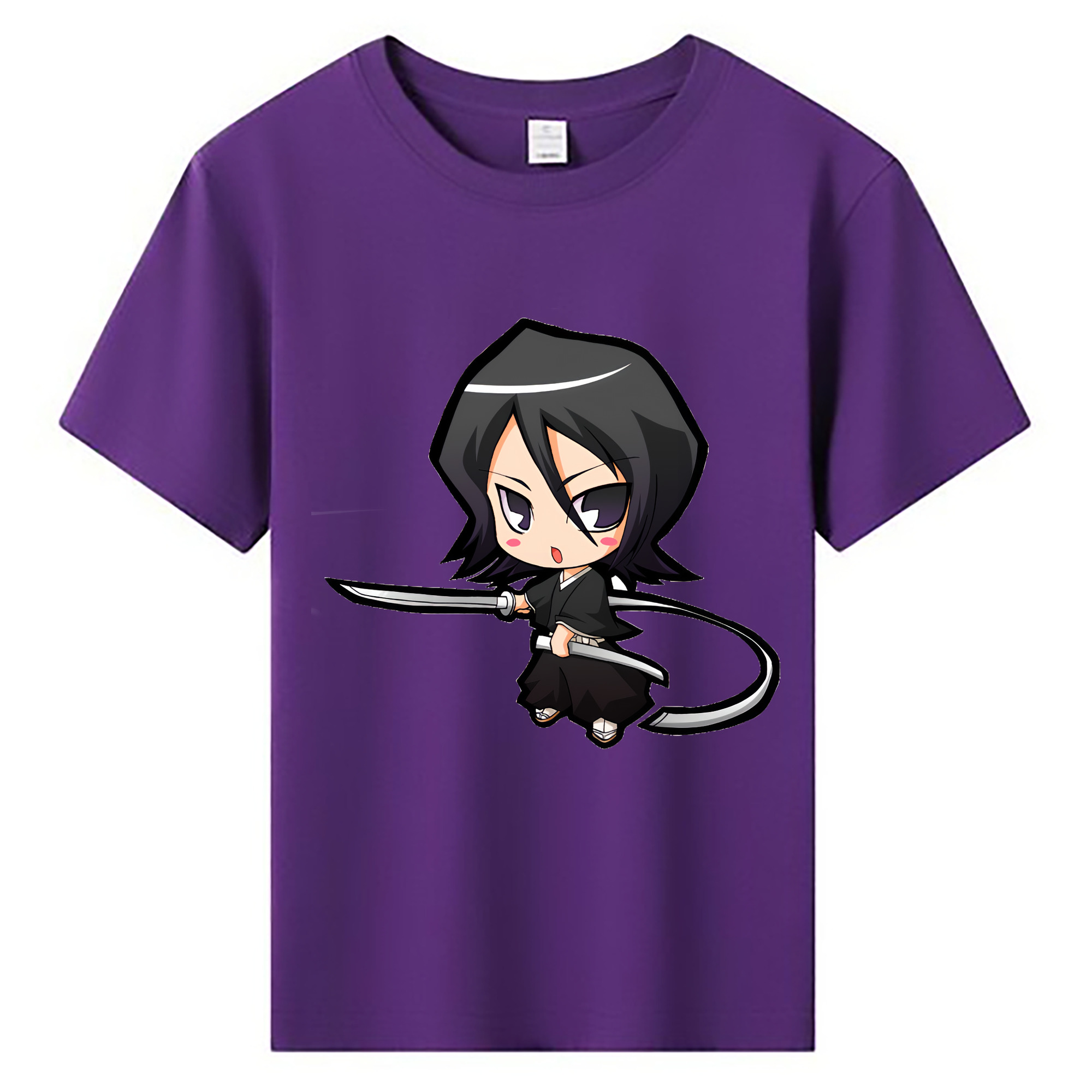 （画像用） ブリーチ 朽木ルキア BLEACH Kuchiki Rukia 綿100％キッズTシャツ（フロントプリント）