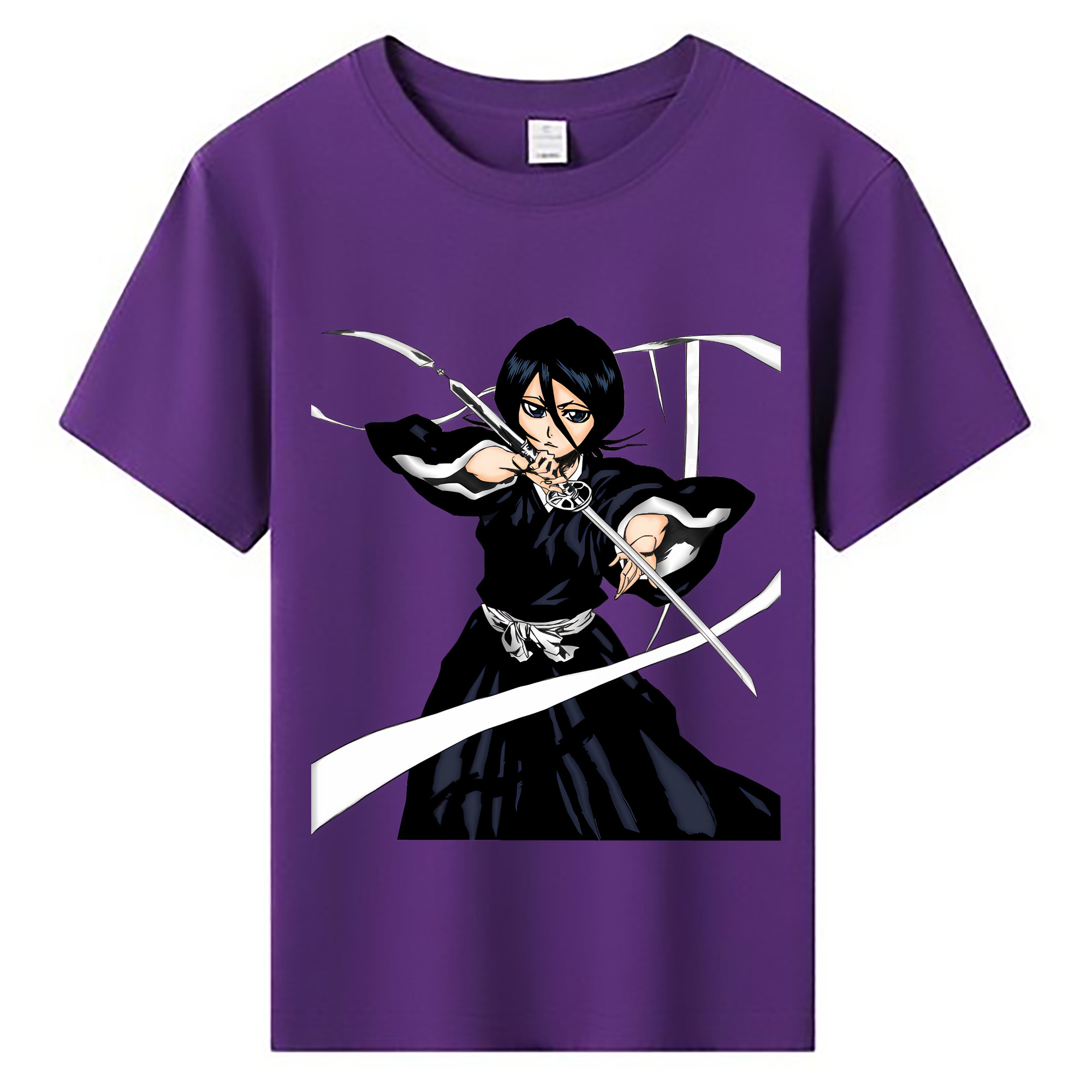 （画像用） ブリーチ 朽木ルキア BLEACH Kuchiki Rukia 綿100％キッズTシャツ（フロントプリント）