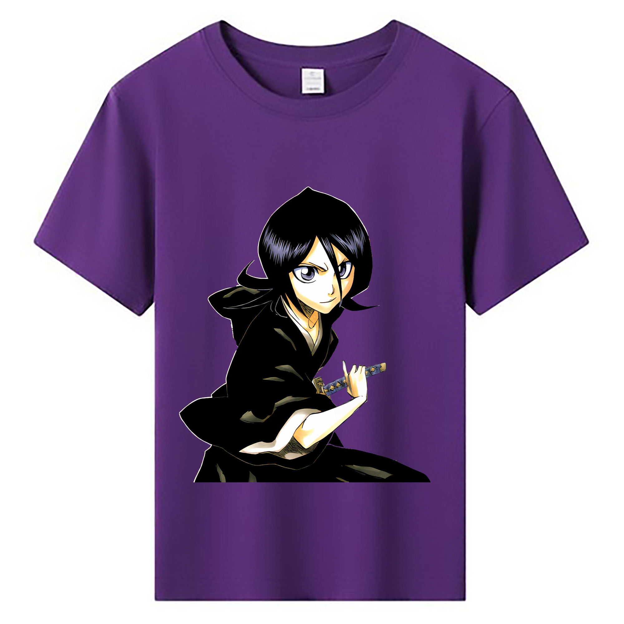 （画像用） ブリーチ 朽木ルキア BLEACH Kuchiki Rukia 綿100％キッズTシャツ（フロントプリント）