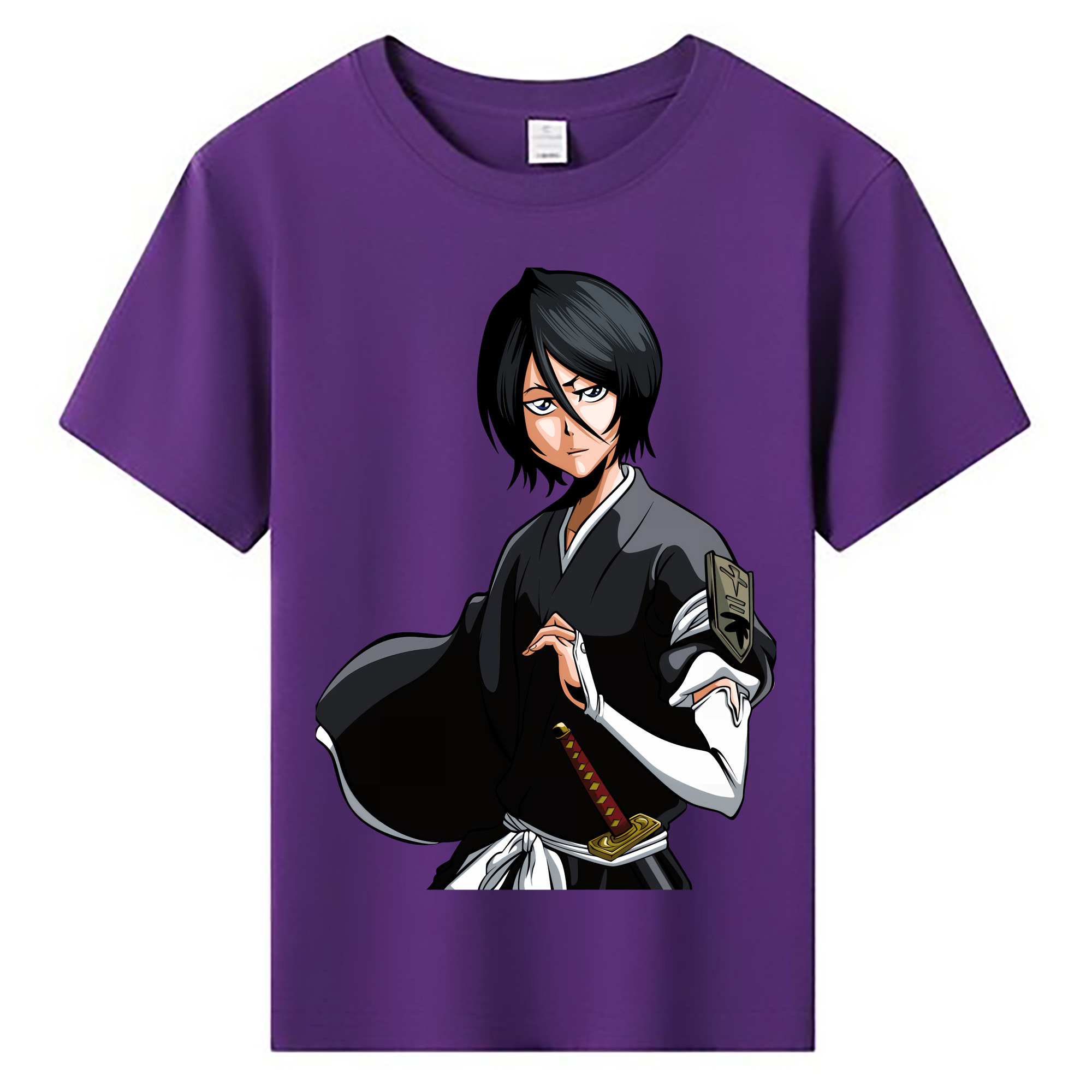 （画像用） ブリーチ 朽木ルキア BLEACH Kuchiki Rukia 綿100％キッズTシャツ（フロントプリント）
