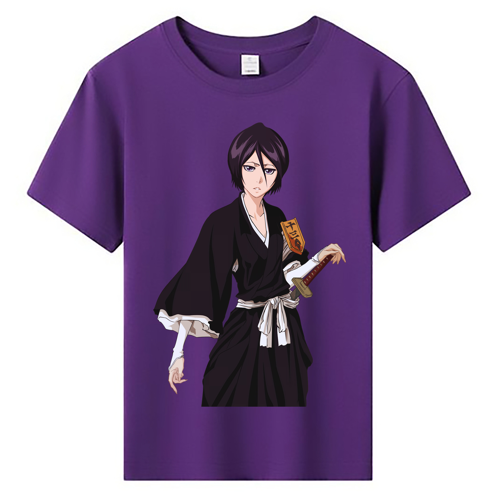 （画像用） ブリーチ 朽木ルキア BLEACH Kuchiki Rukia 綿100％キッズTシャツ（フロントプリント）