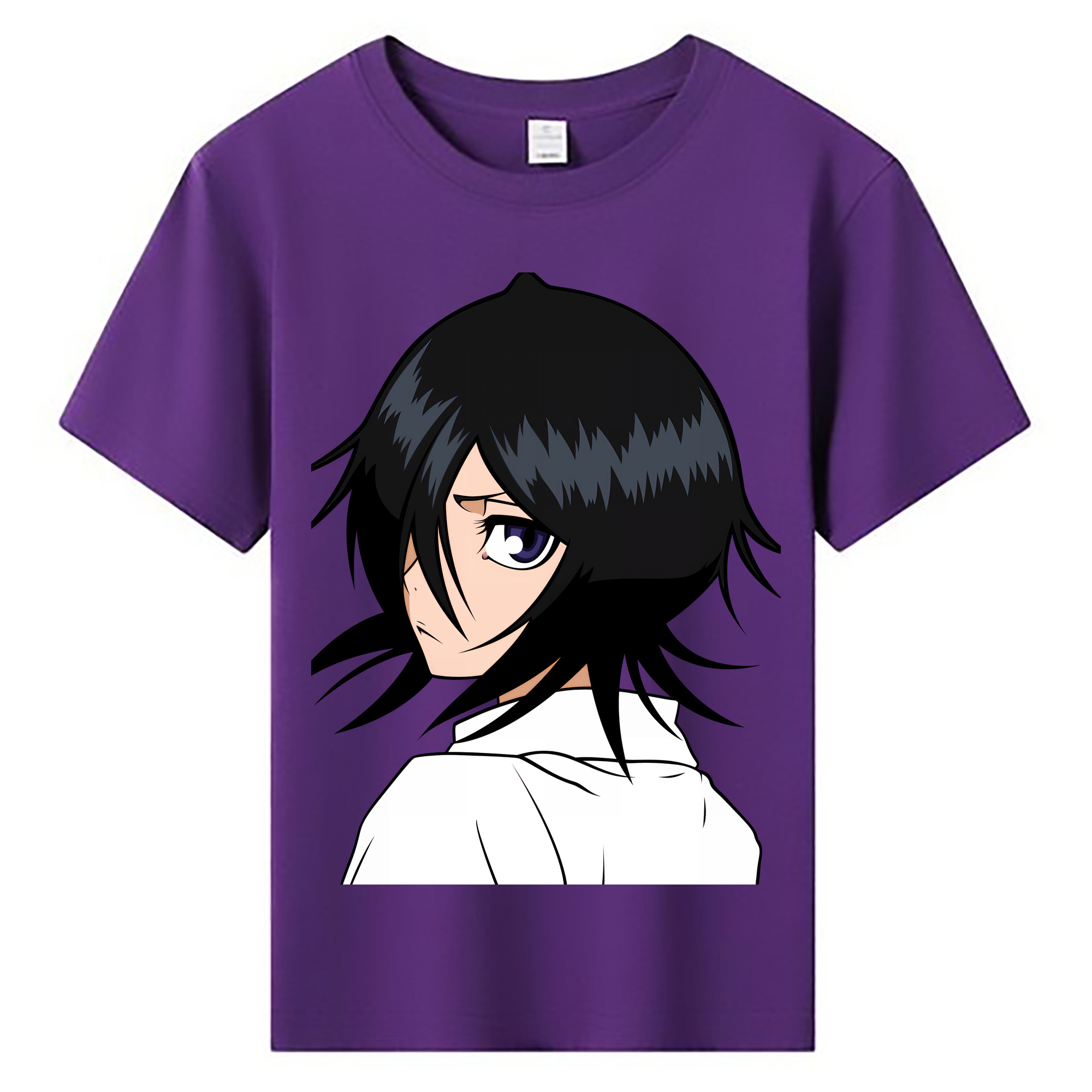 （画像用） ブリーチ 朽木ルキア BLEACH Kuchiki Rukia 綿100％キッズTシャツ（フロントプリント）