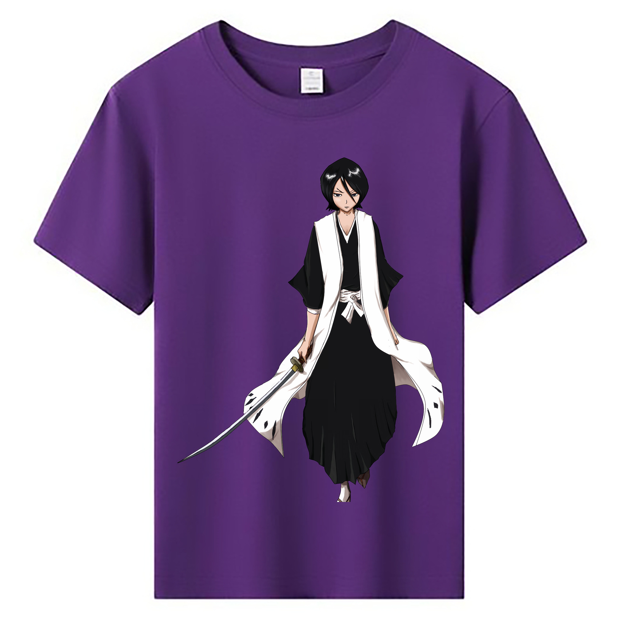 （画像用） ブリーチ 朽木ルキア BLEACH Kuchiki Rukia 綿100％キッズTシャツ（フロントプリント）