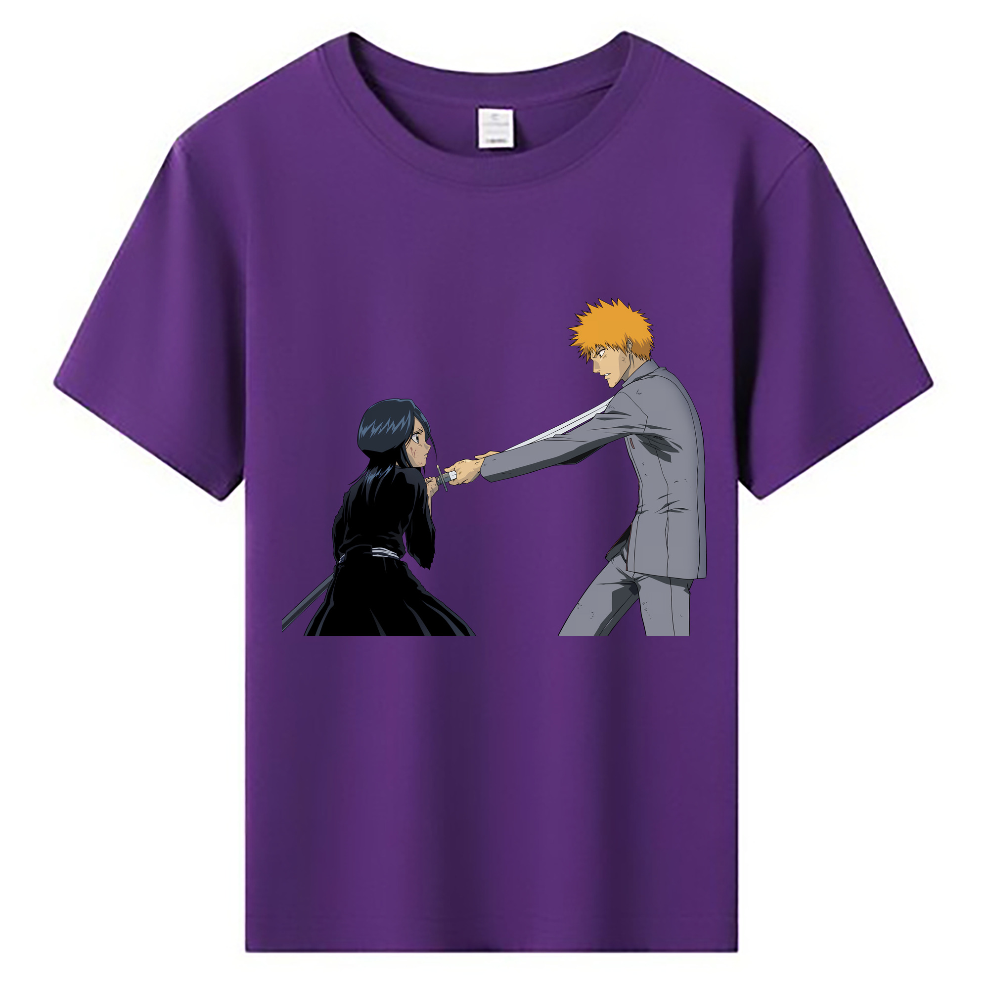 （画像用） ブリーチ 朽木ルキア BLEACH Kuchiki Rukia 綿100％キッズTシャツ（フロントプリント）