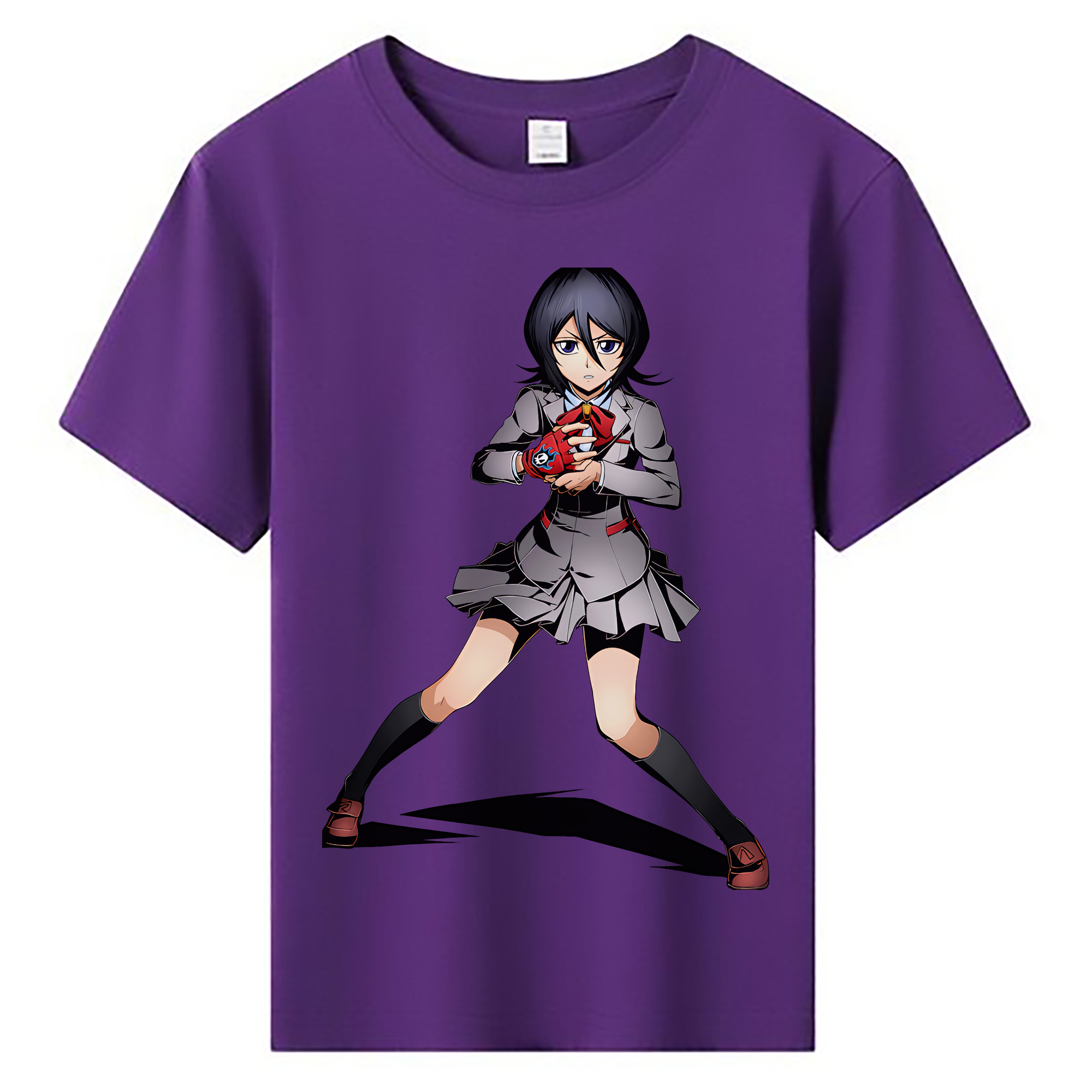 （画像用） ブリーチ 朽木ルキア BLEACH Kuchiki Rukia 綿100％キッズTシャツ（フロントプリント）