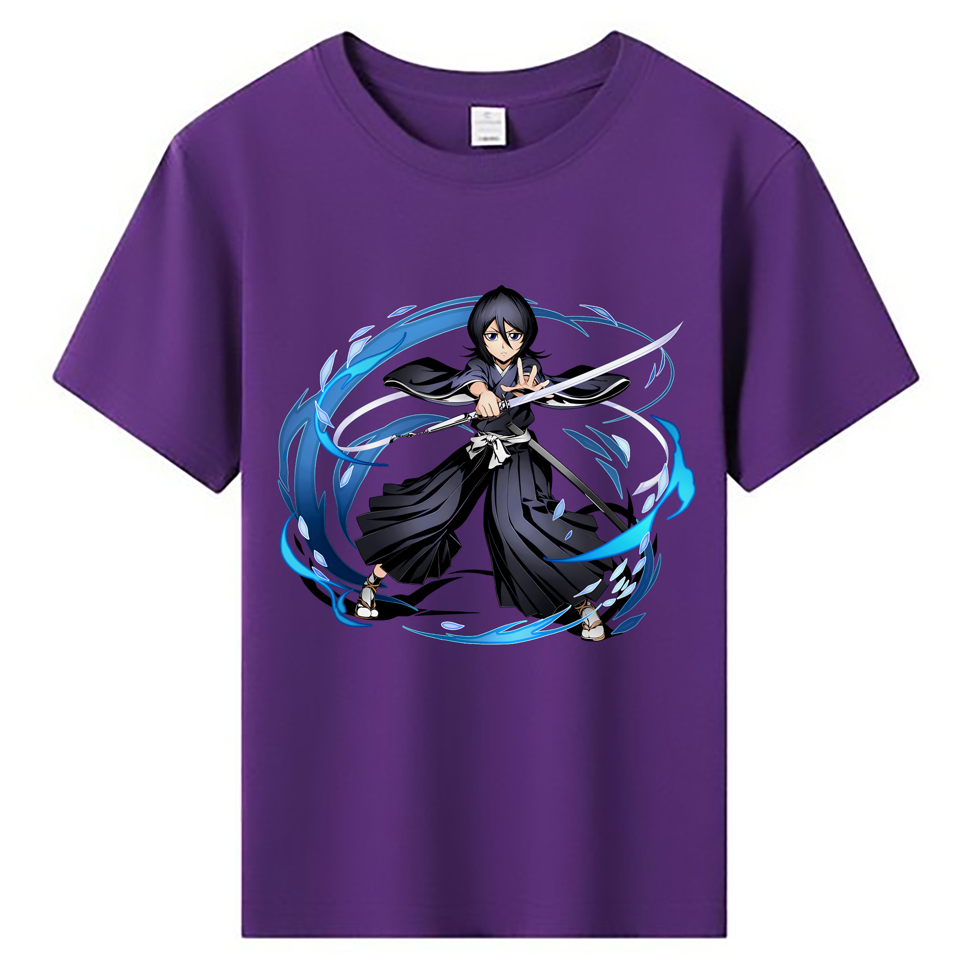 （画像用） ブリーチ 朽木ルキア BLEACH Kuchiki Rukia 綿100％キッズTシャツ（フロントプリント）