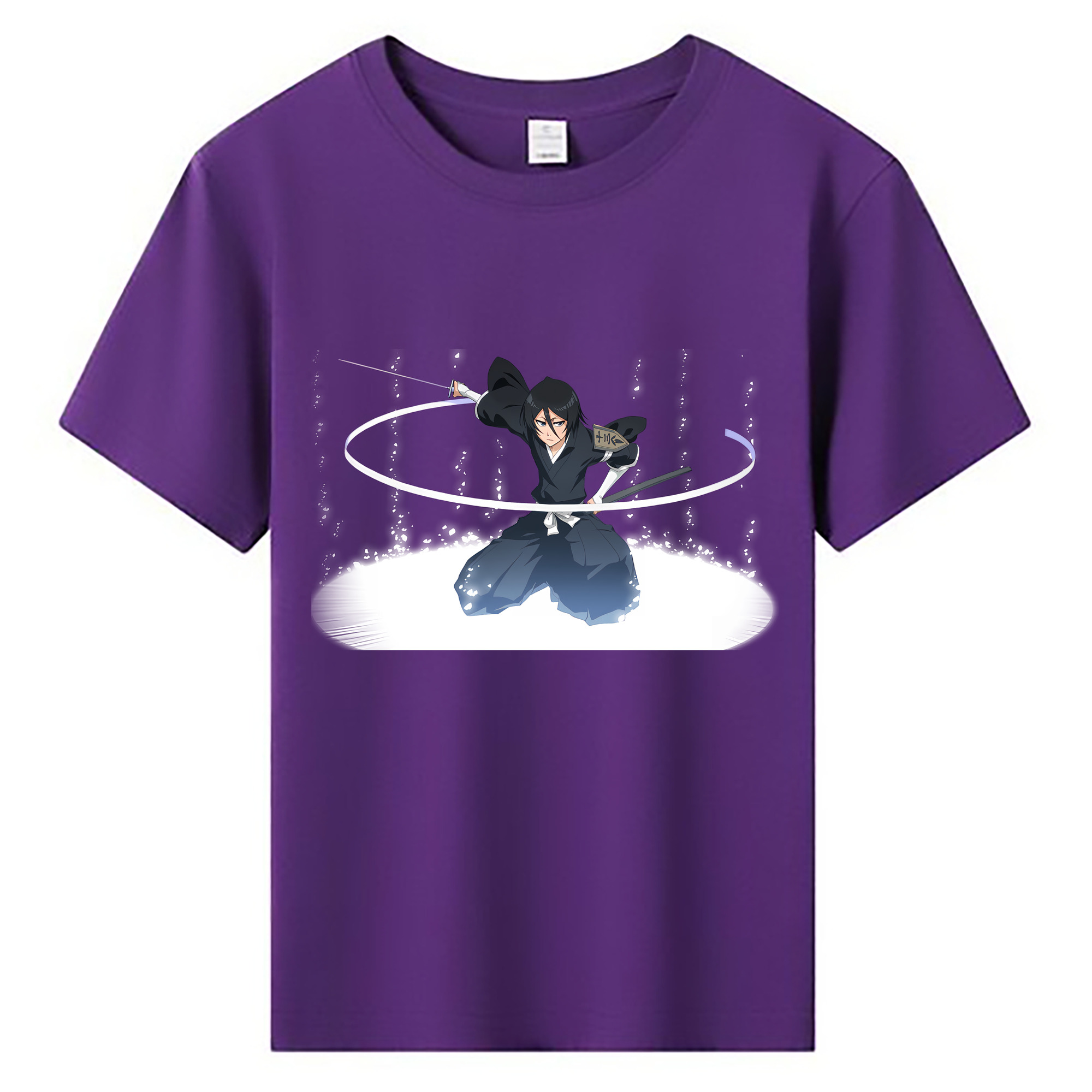 （画像用） ブリーチ 朽木ルキア BLEACH Kuchiki Rukia 綿100％キッズTシャツ（フロントプリント）