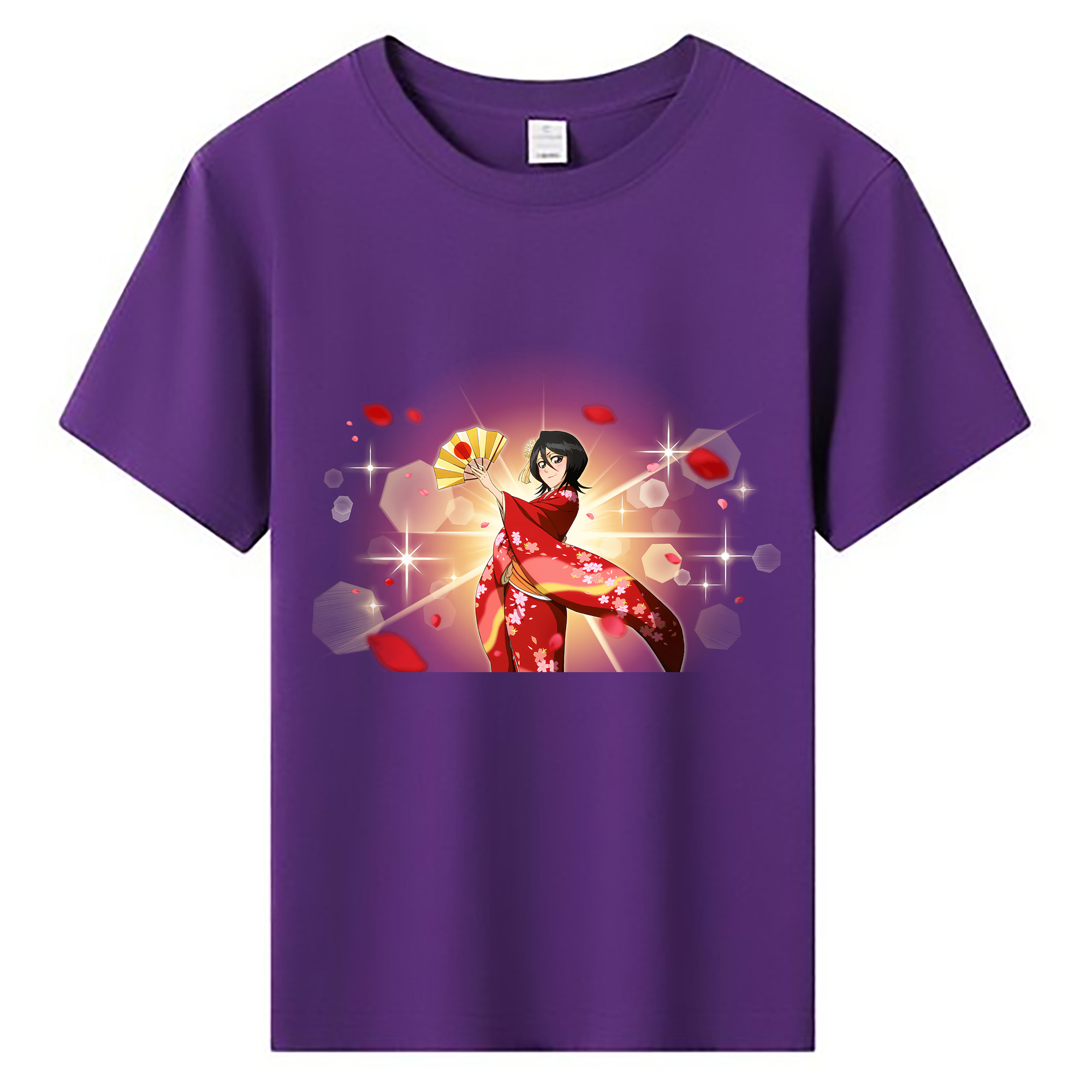 （画像用） ブリーチ 朽木ルキア BLEACH Kuchiki Rukia 綿100％キッズTシャツ（フロントプリント）