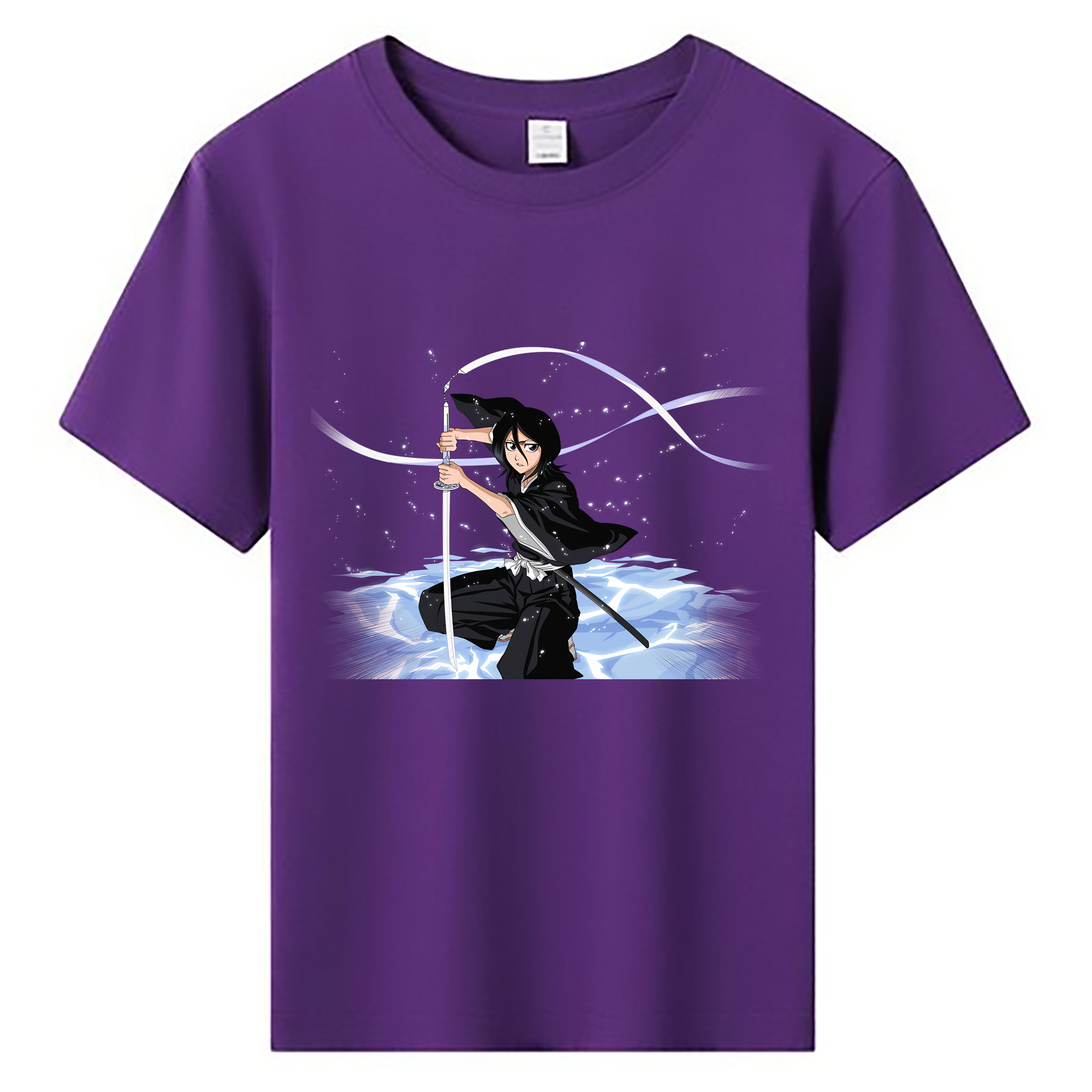 （画像用） ブリーチ 朽木ルキア BLEACH Kuchiki Rukia 綿100％キッズTシャツ（フロントプリント）