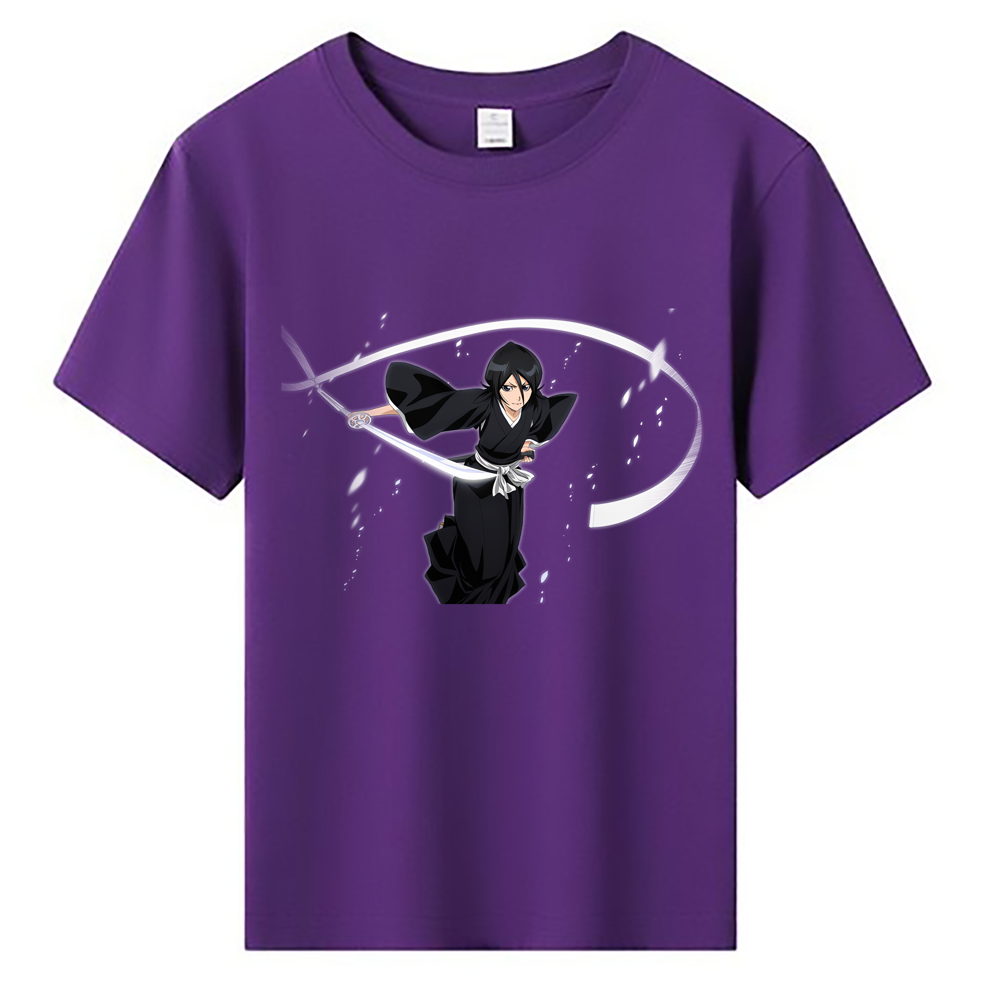 （画像用） ブリーチ 朽木ルキア BLEACH Kuchiki Rukia 綿100％キッズTシャツ（フロントプリント）