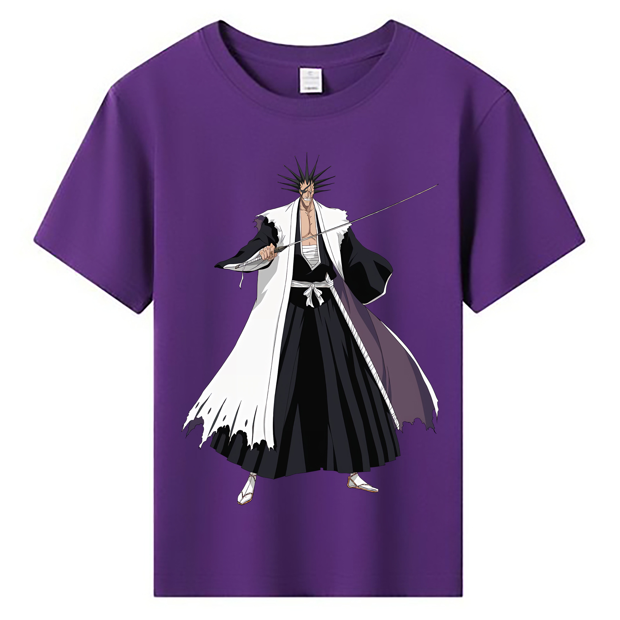 （画像用） ブリーチ ざらき けんぱち BLEACH Zaraki Kenpachi 綿100％キッズTシャツ（フロントプリント）