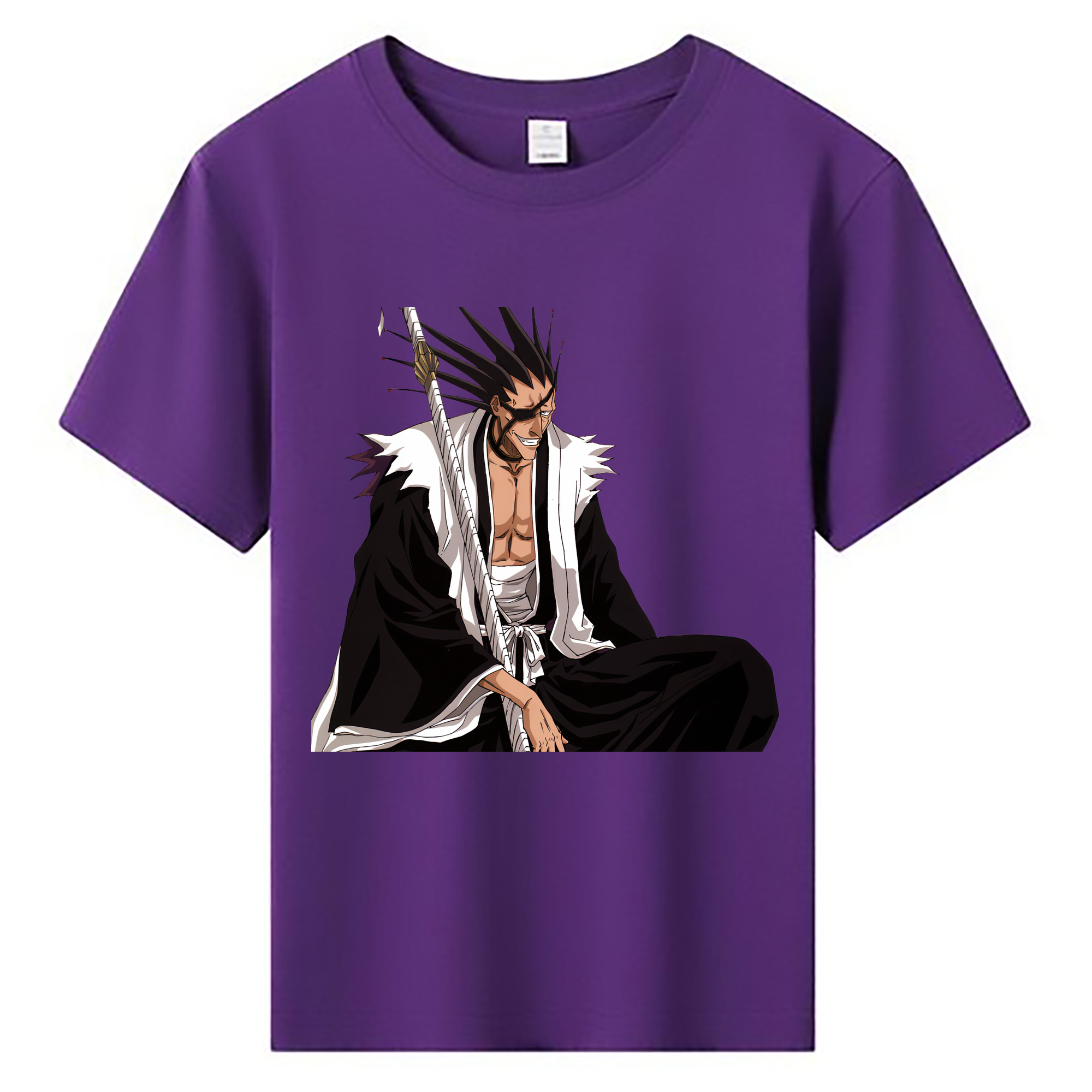 （画像用） ブリーチ ざらき けんぱち BLEACH Zaraki Kenpachi 綿100％キッズTシャツ（フロントプリント）
