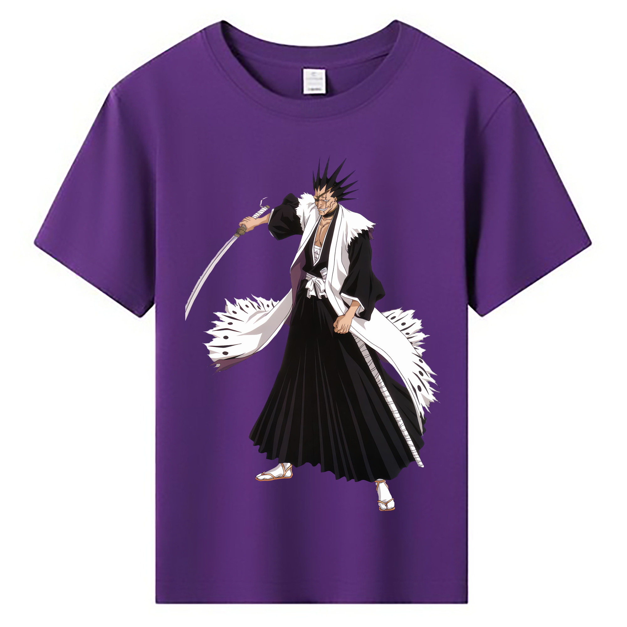 （画像用） ブリーチ ざらき けんぱち BLEACH Zaraki Kenpachi 綿100％キッズTシャツ（フロントプリント）
