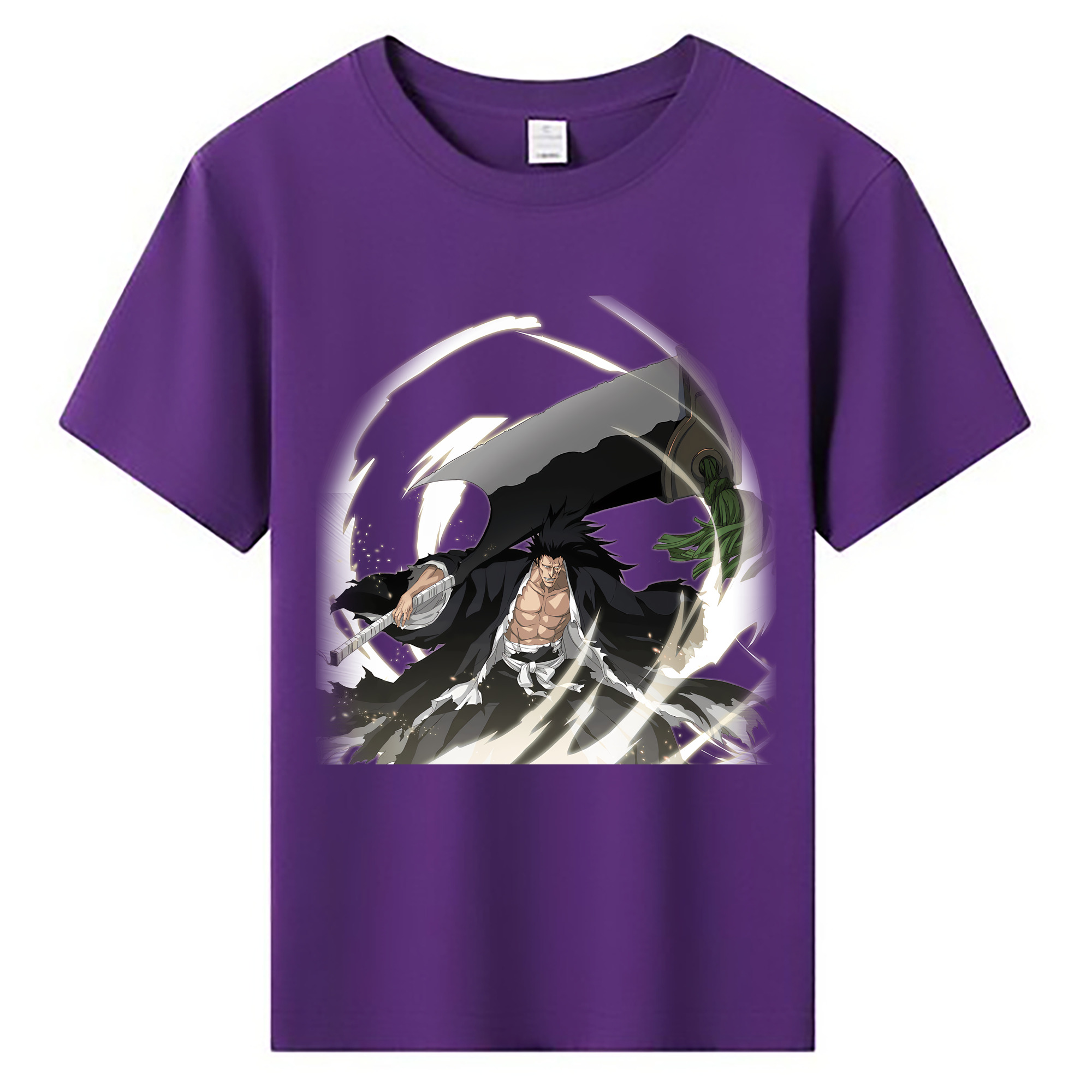 （画像用） ブリーチ ざらき けんぱち BLEACH Zaraki Kenpachi 綿100％キッズTシャツ（フロントプリント）