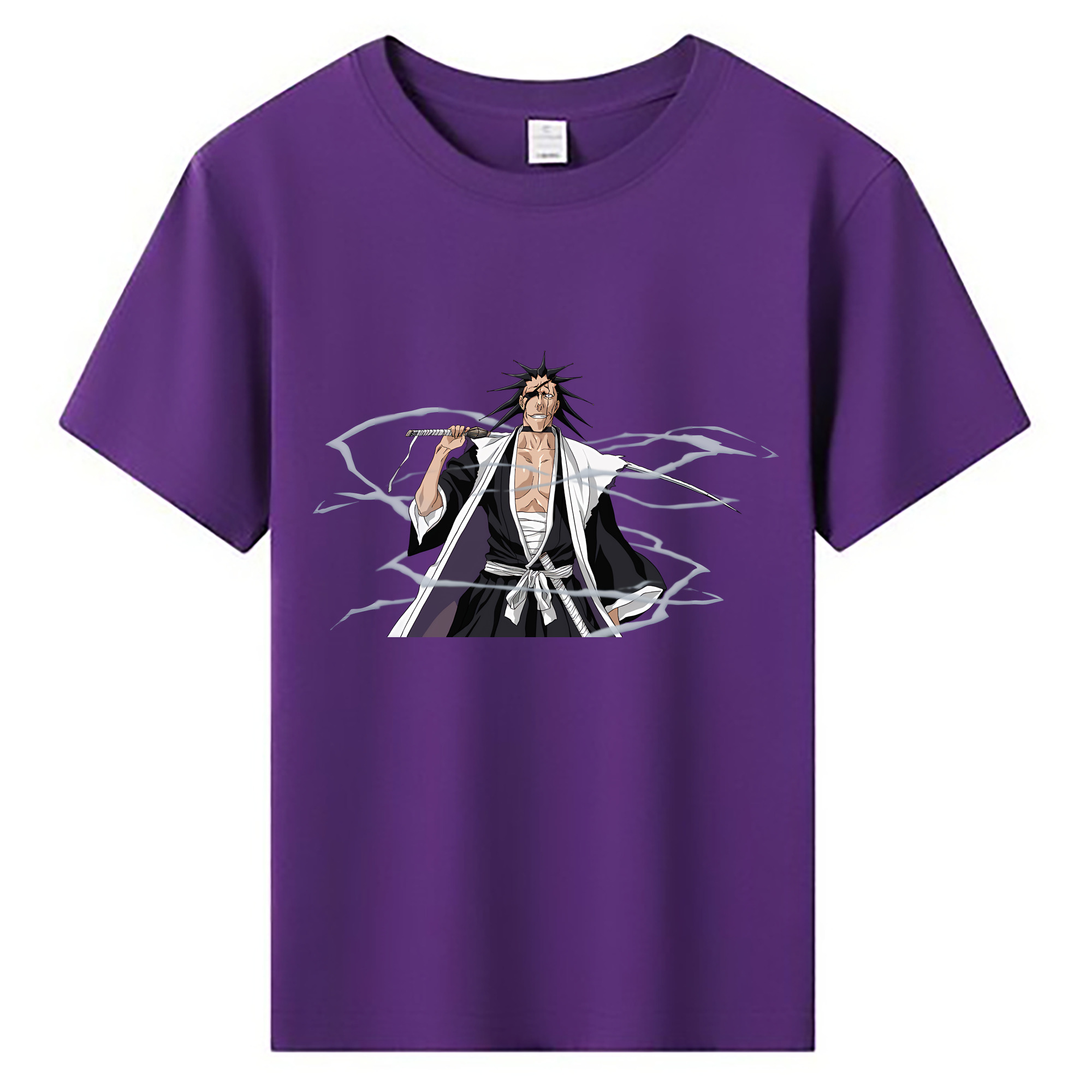 （画像用） ブリーチ ざらき けんぱち BLEACH Zaraki Kenpachi 綿100％キッズTシャツ（フロントプリント）