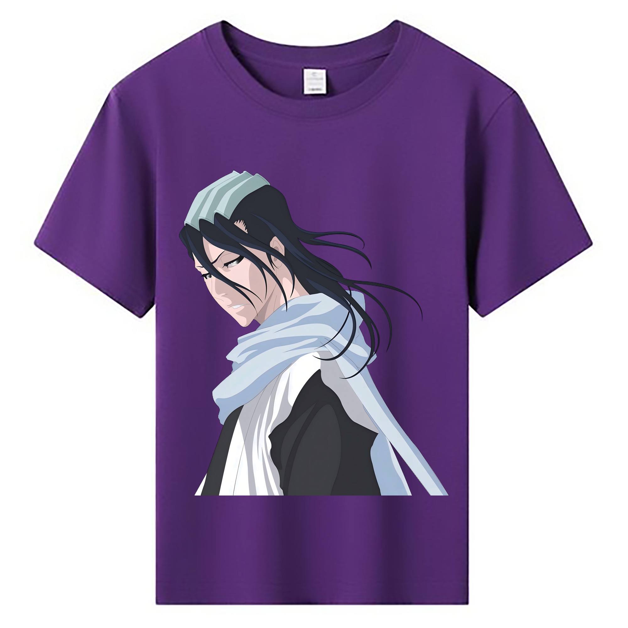 （画像用） ブリーチ くちき びゃくや BLEACH Kuchiki Byakuya 綿100％キッズTシャツ（フロントプリント）