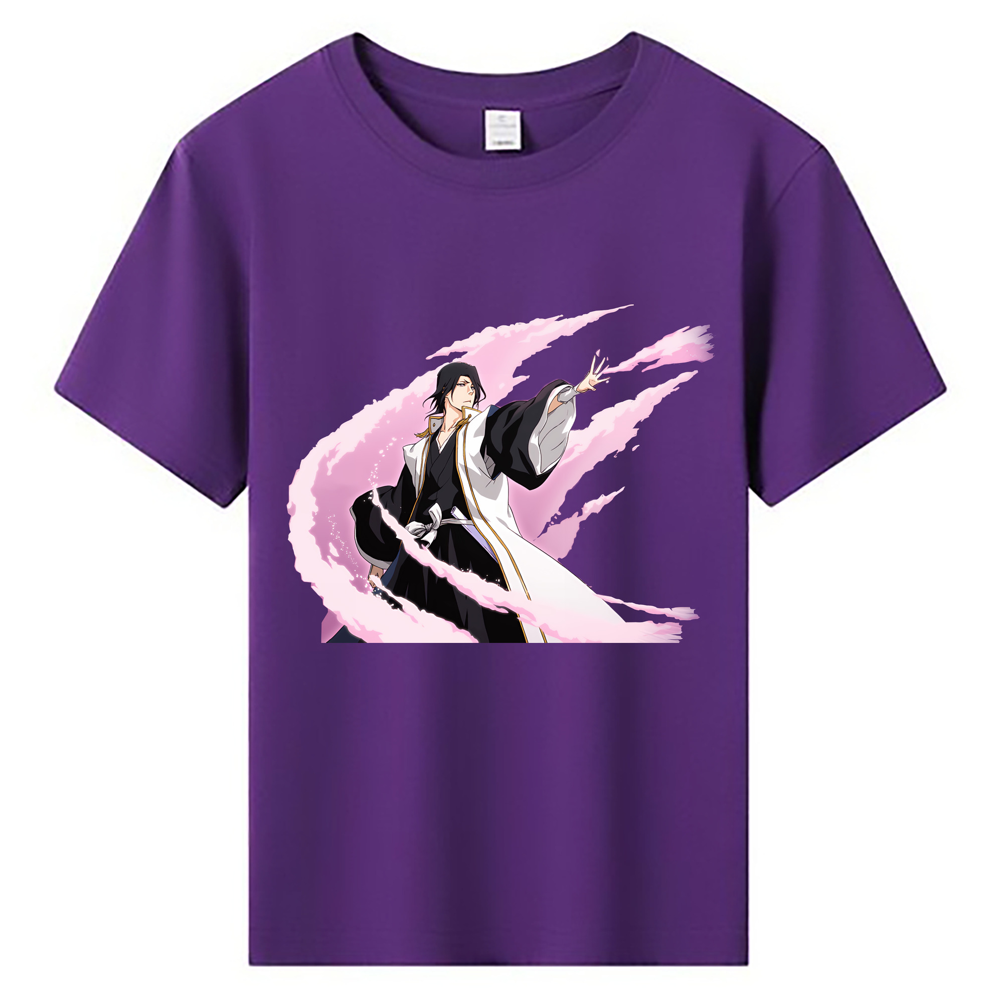 （画像用） ブリーチ くちき びゃくや BLEACH Kuchiki Byakuya 綿100％キッズTシャツ（フロントプリント）