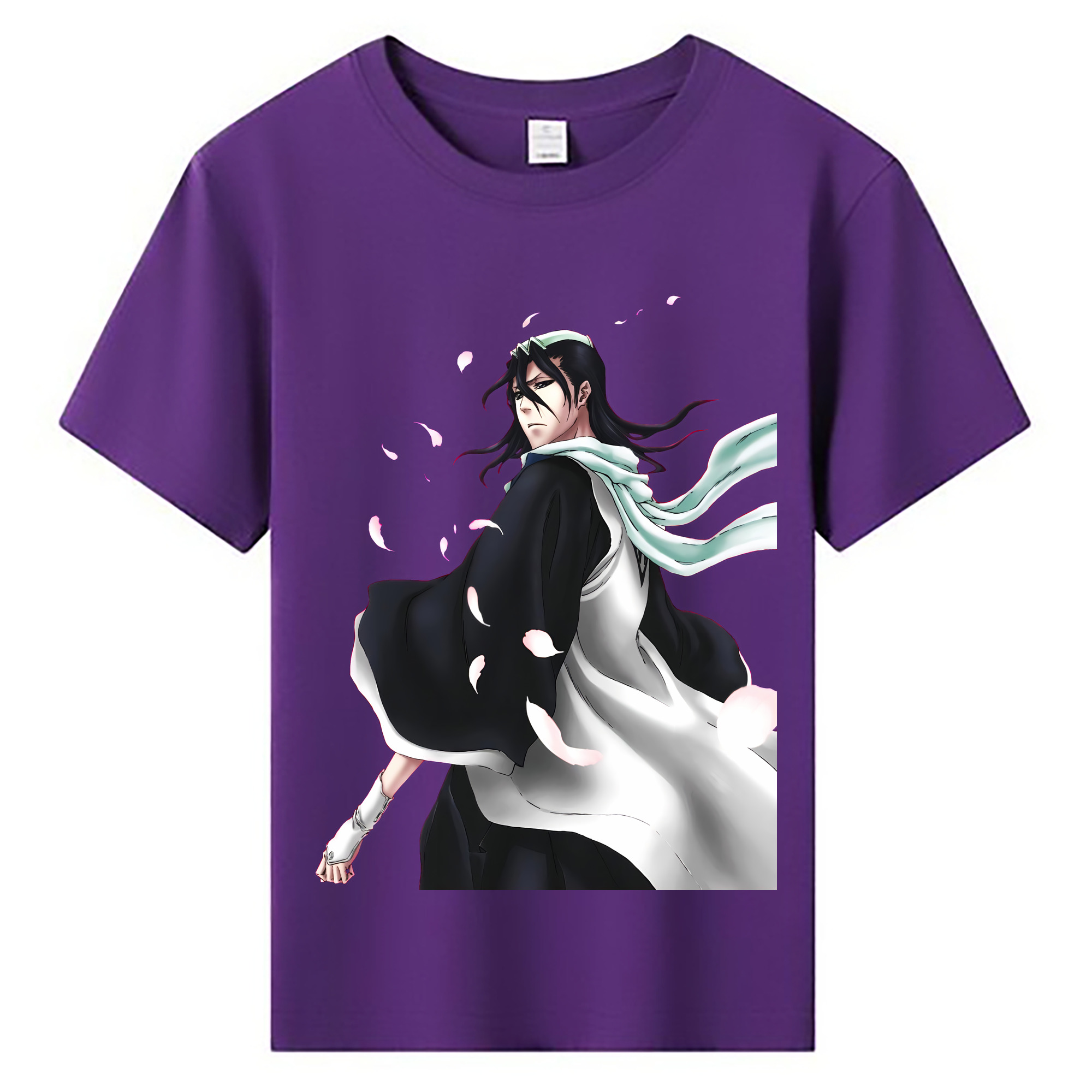 （画像用） ブリーチ くちき びゃくや BLEACH Kuchiki Byakuya 綿100％キッズTシャツ（フロントプリント）