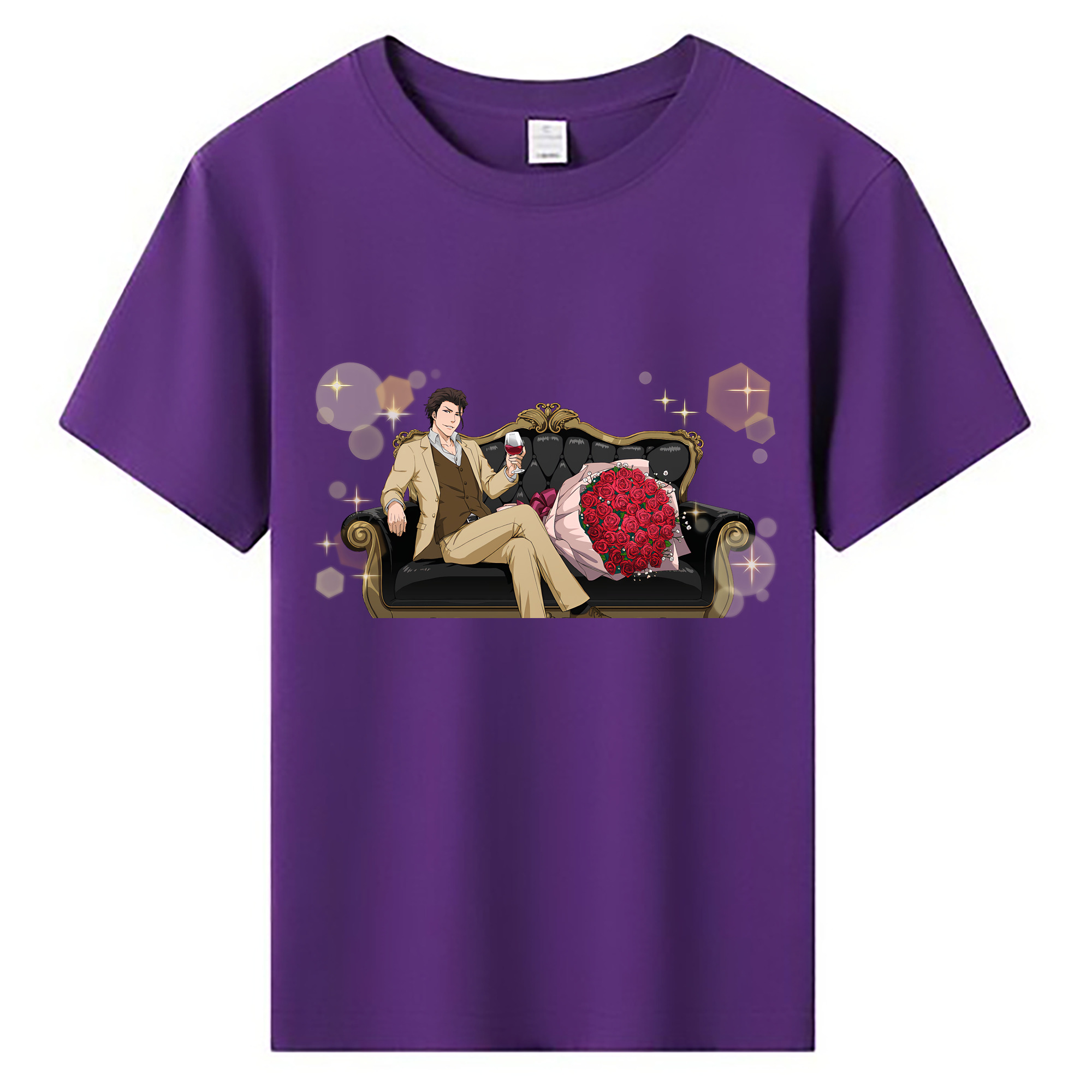 （画像用） ブリーチ 藍染 惣右介（あいぜん そうすけ） BLEACH Aizen Sousuke 綿100％キッズTシャツ（フロントプリント）