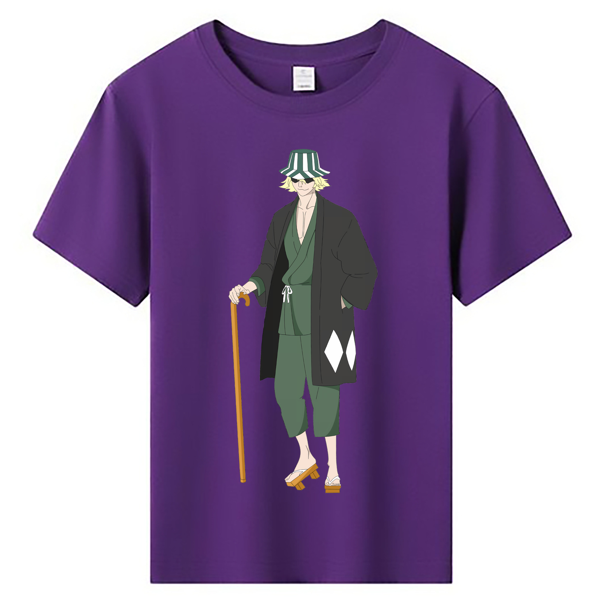 （画像用） "ブリーチ 浦原 喜助（うらはら きすけ） BLEACH Urahara Kisuke " 綿100％キッズTシャツ（フロントプリント）