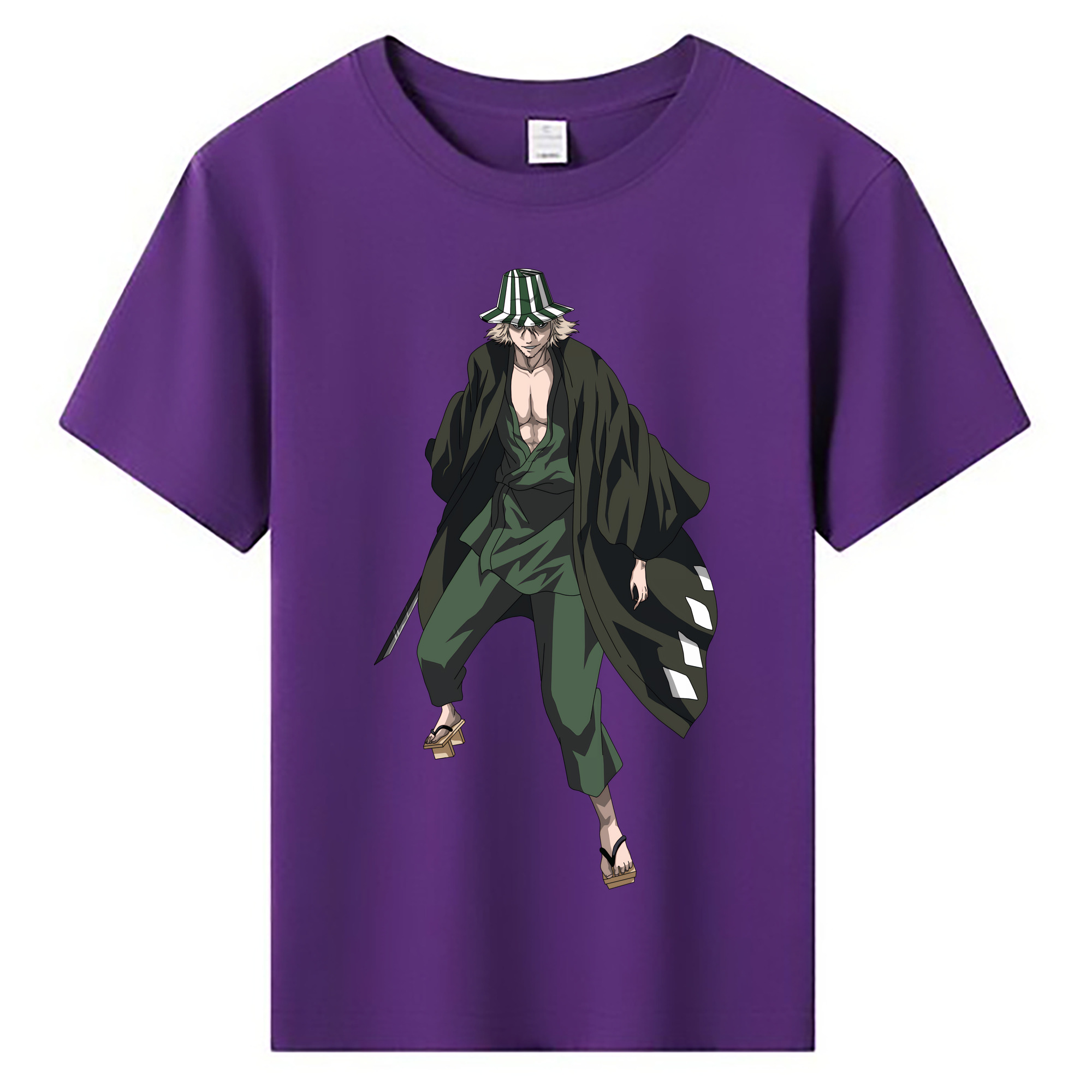 （画像用） "ブリーチ 浦原 喜助（うらはら きすけ） BLEACH Urahara Kisuke " 綿100％キッズTシャツ（フロントプリント）