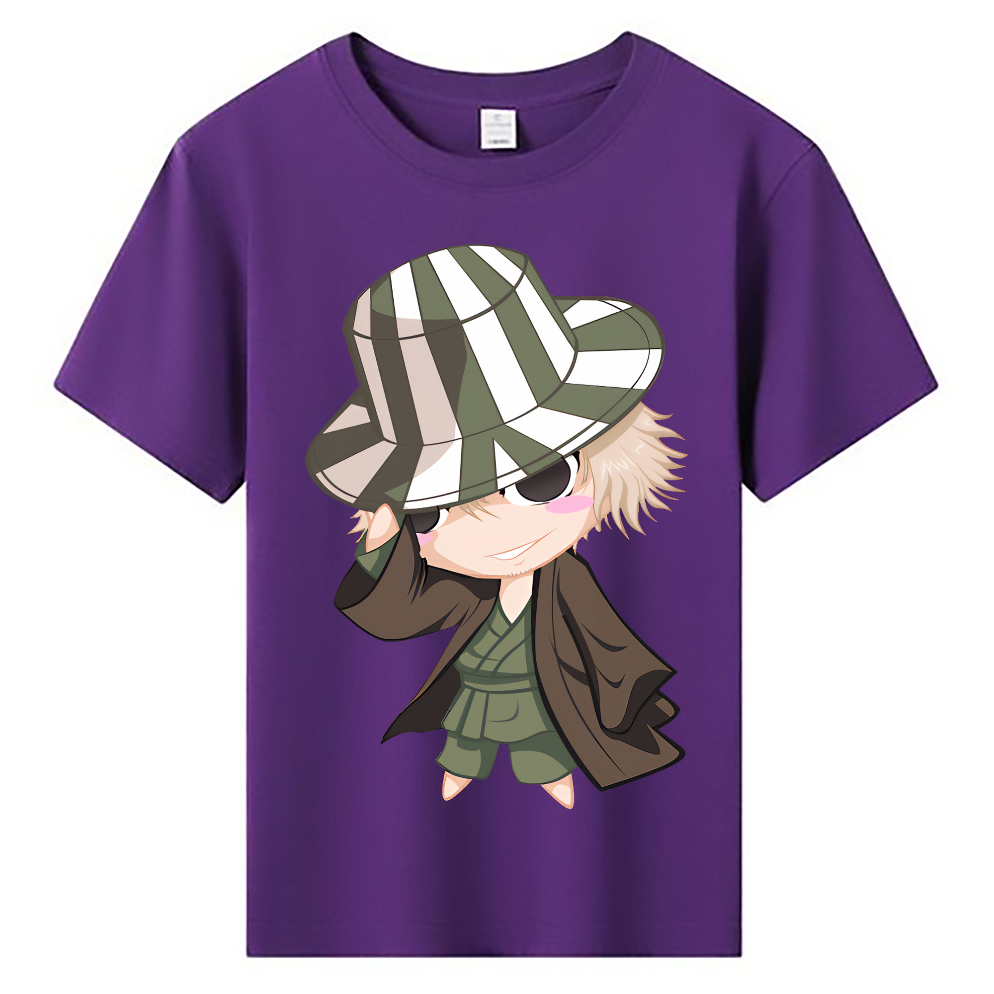 （画像用） "ブリーチ 浦原 喜助（うらはら きすけ） BLEACH Urahara Kisuke " 綿100％キッズTシャツ（フロントプリント）