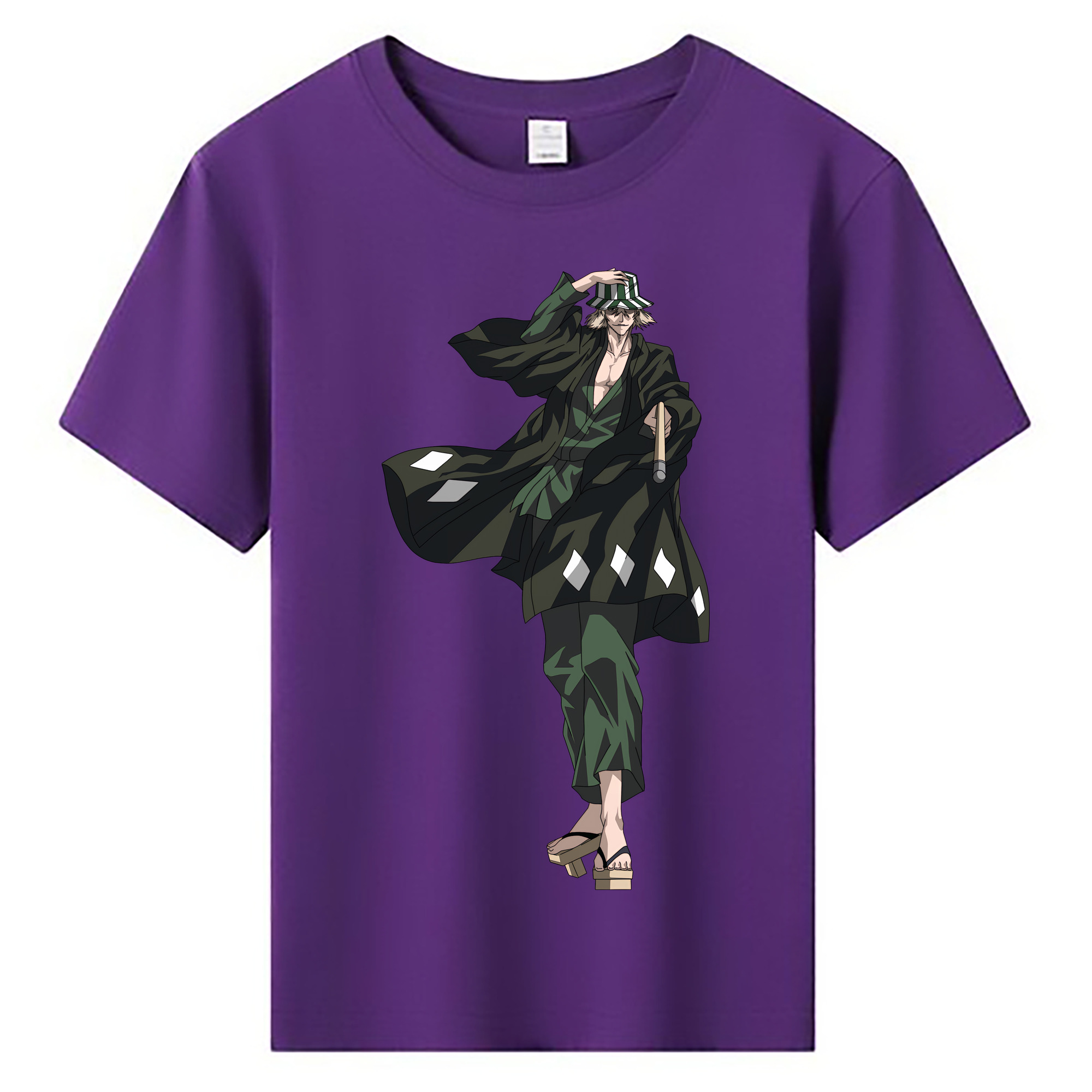 （画像用） "ブリーチ 浦原 喜助（うらはら きすけ） BLEACH Urahara Kisuke " 綿100％キッズTシャツ（フロントプリント）