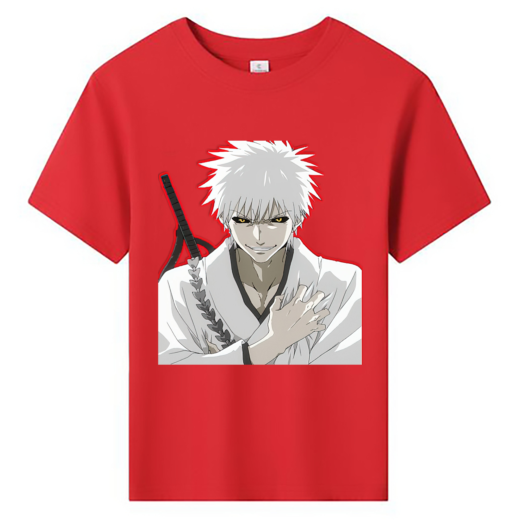 （画像用） ブリーチ 黒崎一護（くろさき いちご）BLEACH Kurosaki Ichigo 綿100％キッズTシャツ（フロントプリント）