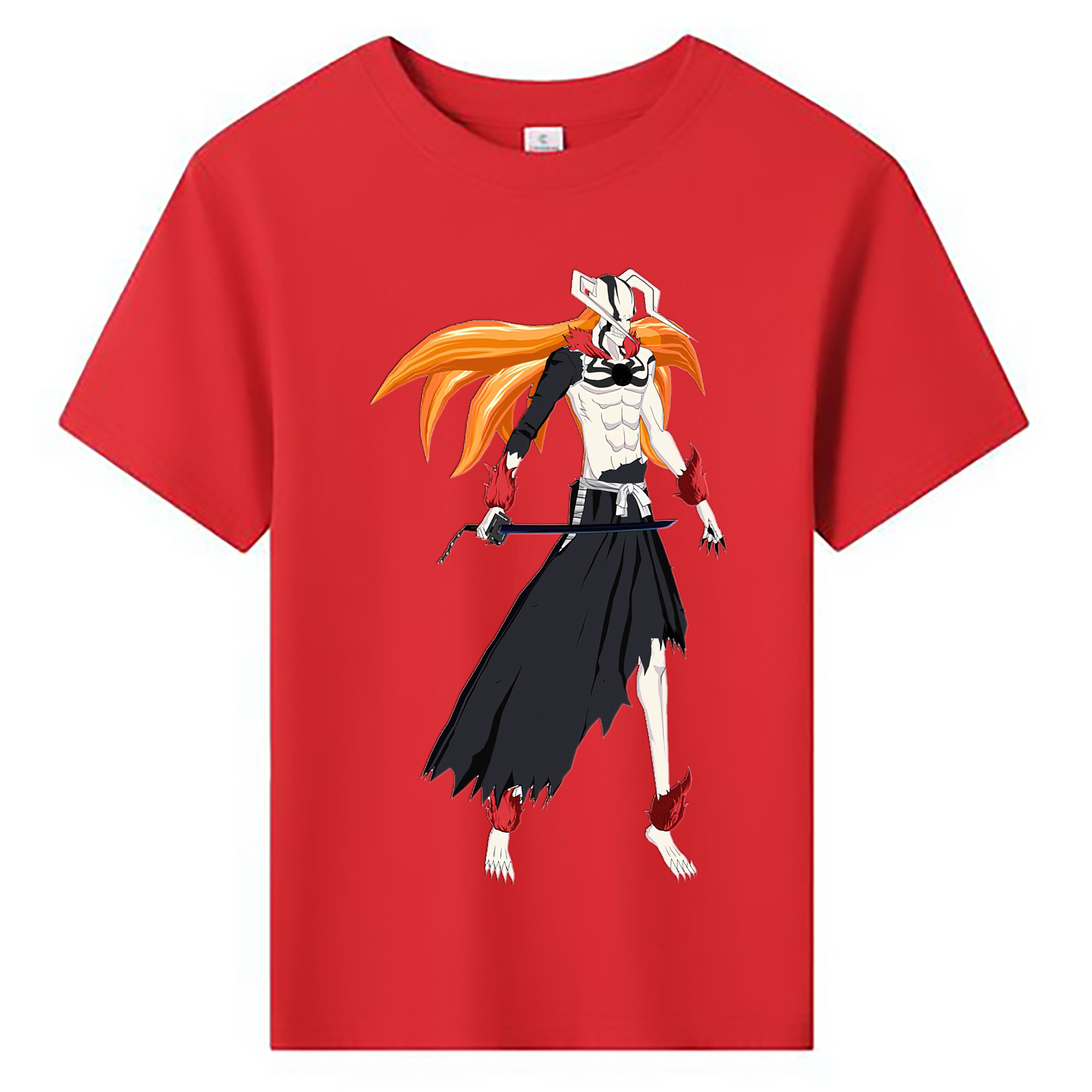 （画像用） ブリーチ 黒崎一護（くろさき いちご）BLEACH Kurosaki Ichigo 綿100％キッズTシャツ（フロントプリント）