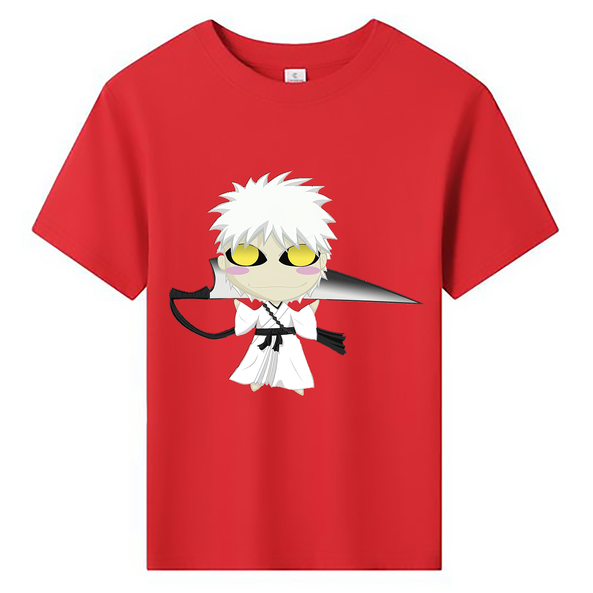 （画像用） ブリーチ 黒崎一護（くろさき いちご）BLEACH Kurosaki Ichigo 綿100％キッズTシャツ（フロントプリント）