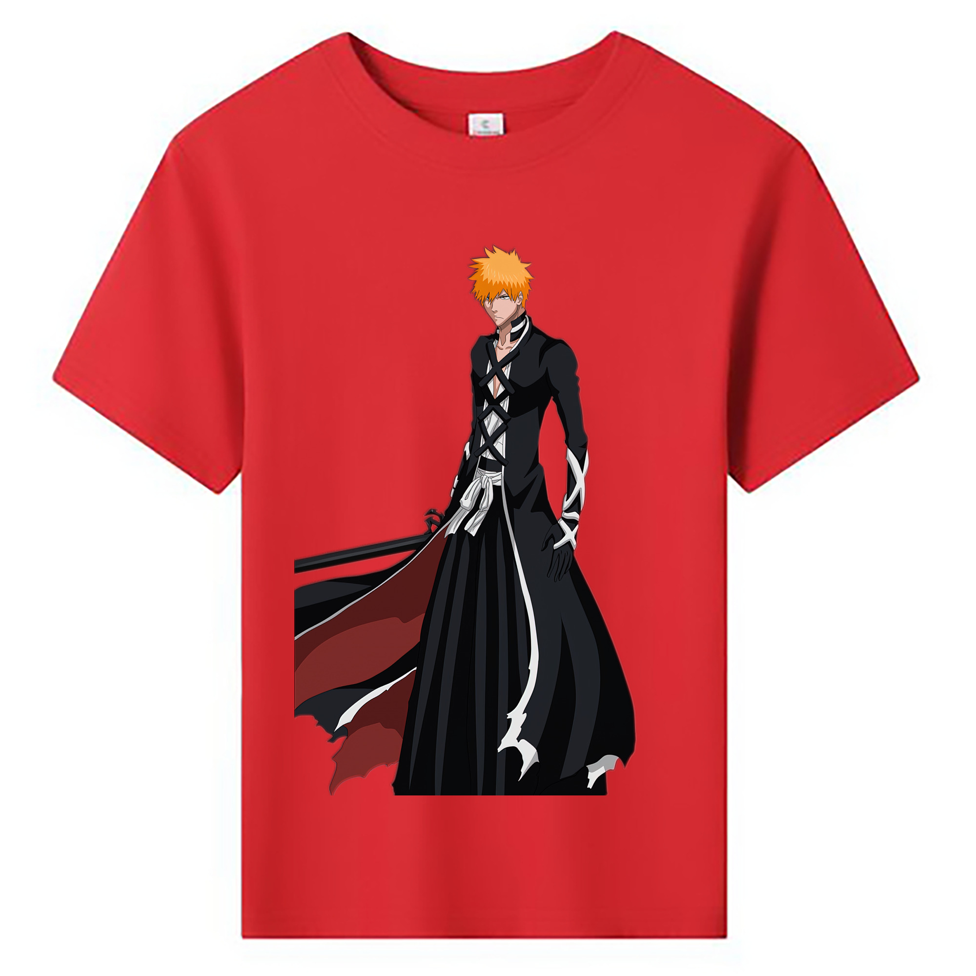 （画像用） ブリーチ 黒崎一護（くろさき いちご）BLEACH Kurosaki Ichigo 綿100％キッズTシャツ（フロントプリント）