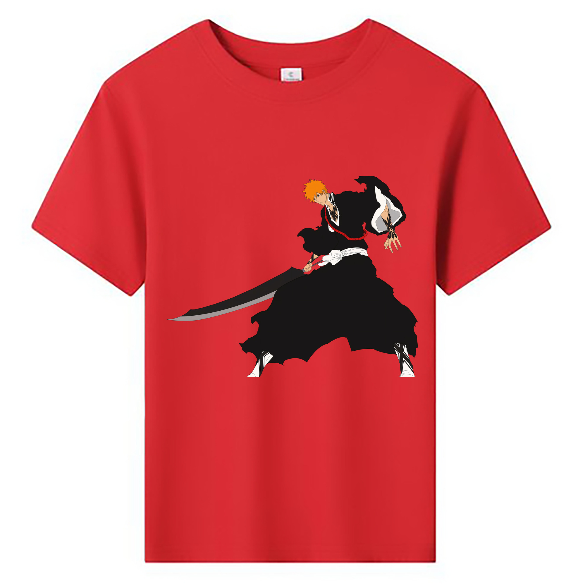 （画像用） ブリーチ 黒崎一護（くろさき いちご）BLEACH Kurosaki Ichigo 綿100％キッズTシャツ（フロントプリント）