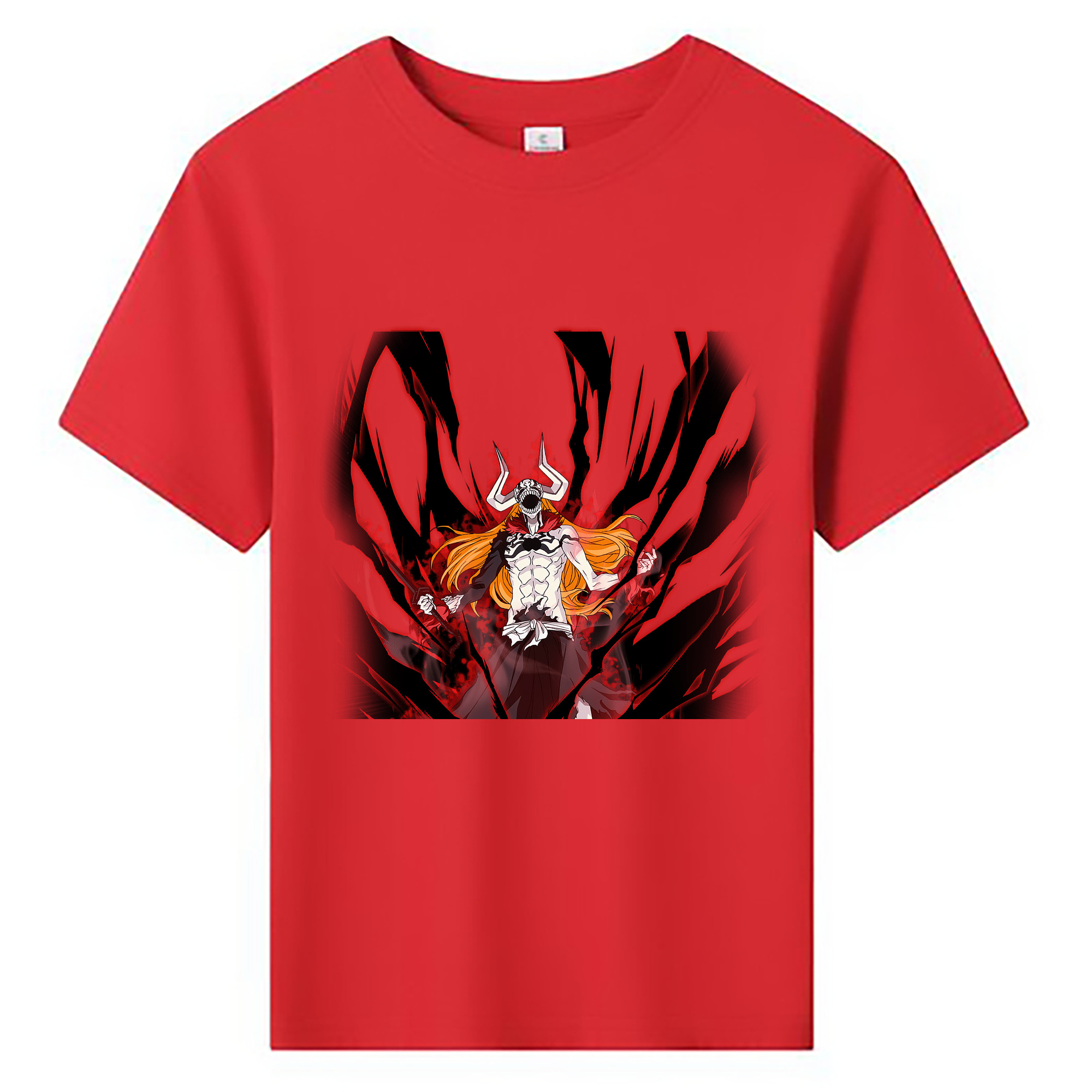（画像用） ブリーチ 黒崎一護（くろさき いちご）BLEACH Kurosaki Ichigo 綿100％キッズTシャツ（フロントプリント）